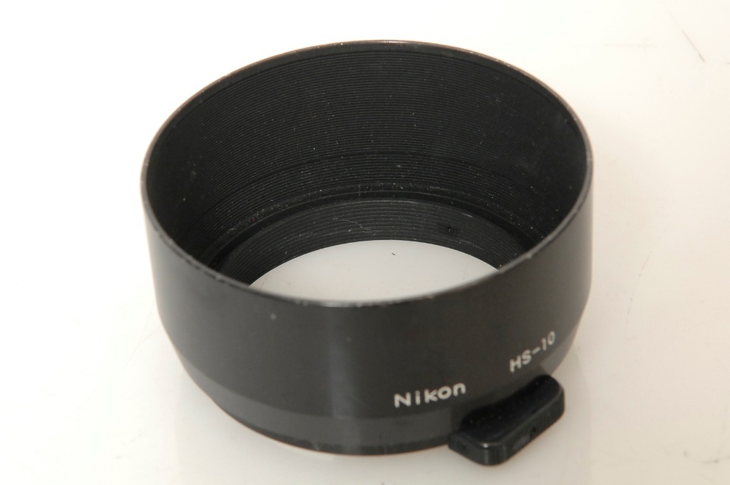 ✅ NIKON NIKKOR 85MM 2, 105MM 2.5 GENUINE METAL LENS HOOD, SUN SHADE HS-10