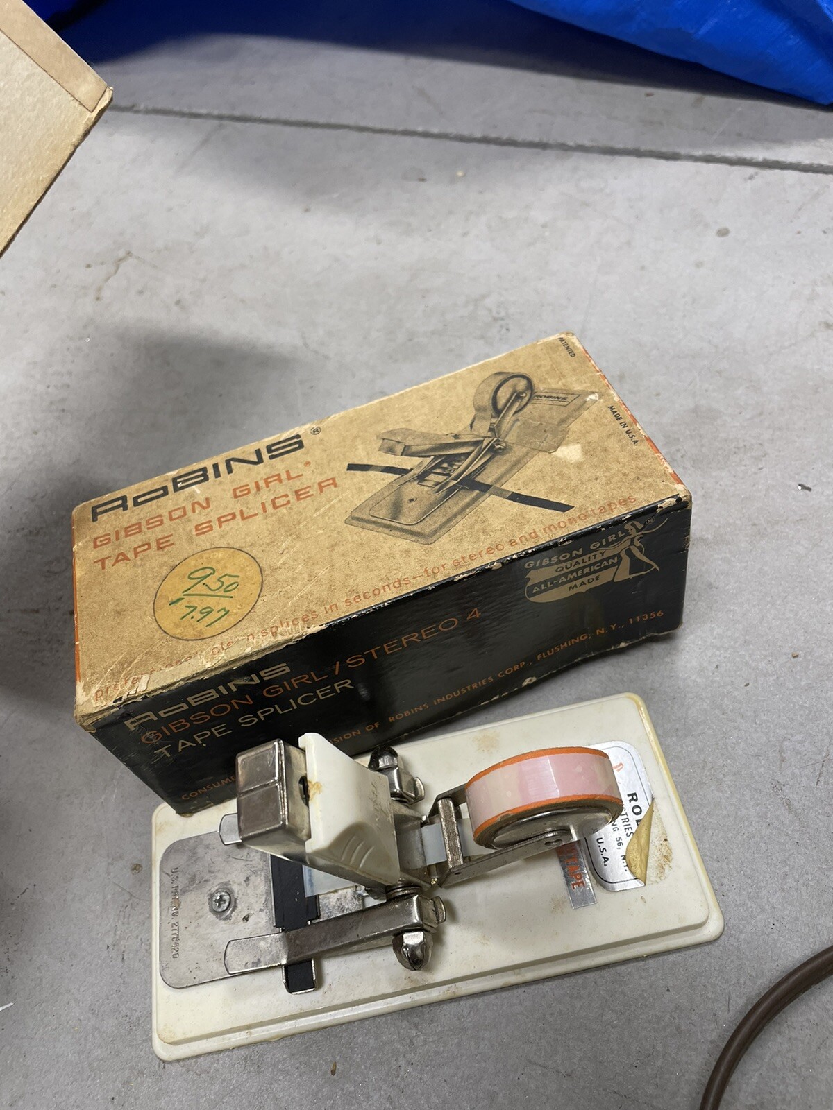Vintage Robins Gibson Girl Stereo 4 Tape Splicer NLHB