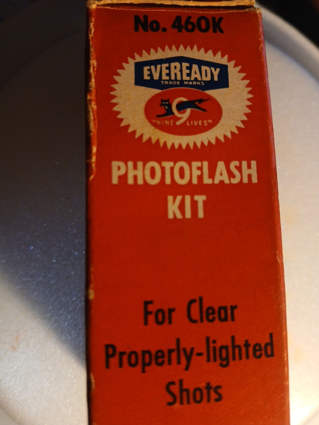 Photoflash kit Eveready N0. 460k battery & bulb for Wink-Light