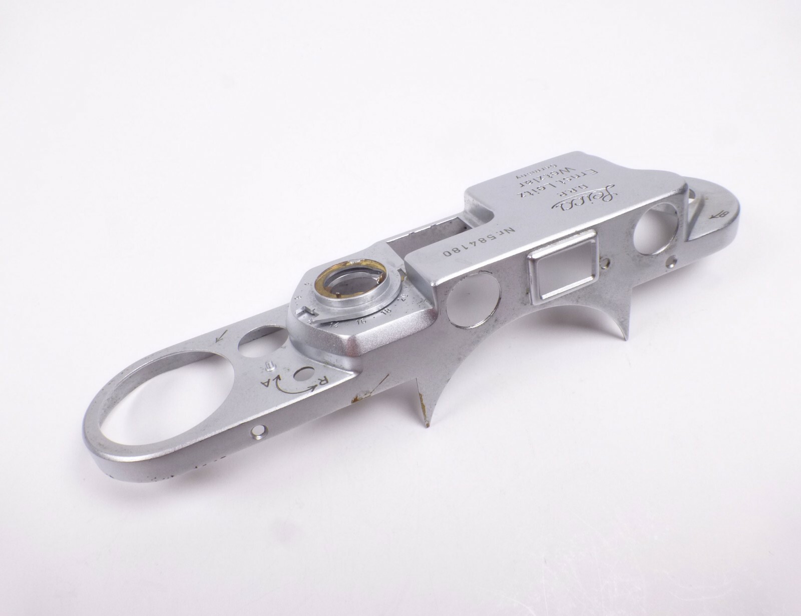 Chrome Top Plate for Leica Leitz IIIf Rangefinder 35mm camera
