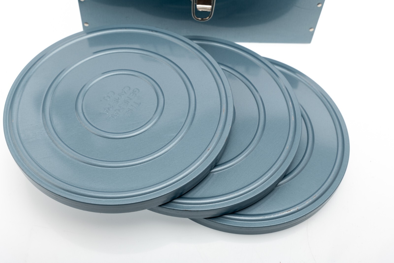 Box With 11 EZ-Grip Empty Reels Scherer w/ Cases See Photos General Camera Co.