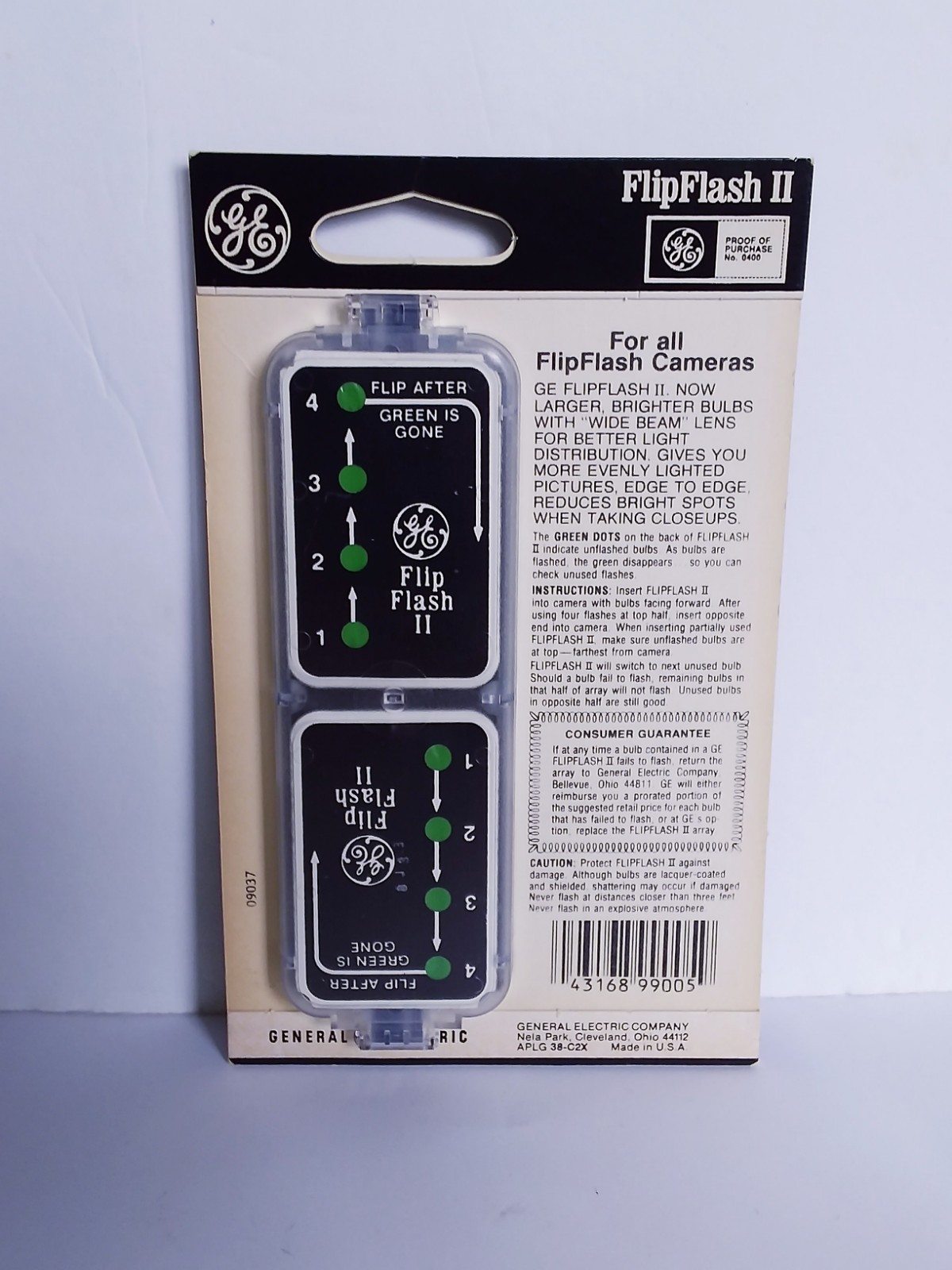 2 Vtg. GE General Electric Flip Flash II Camera Flash Bulbs Sets new 8 ct