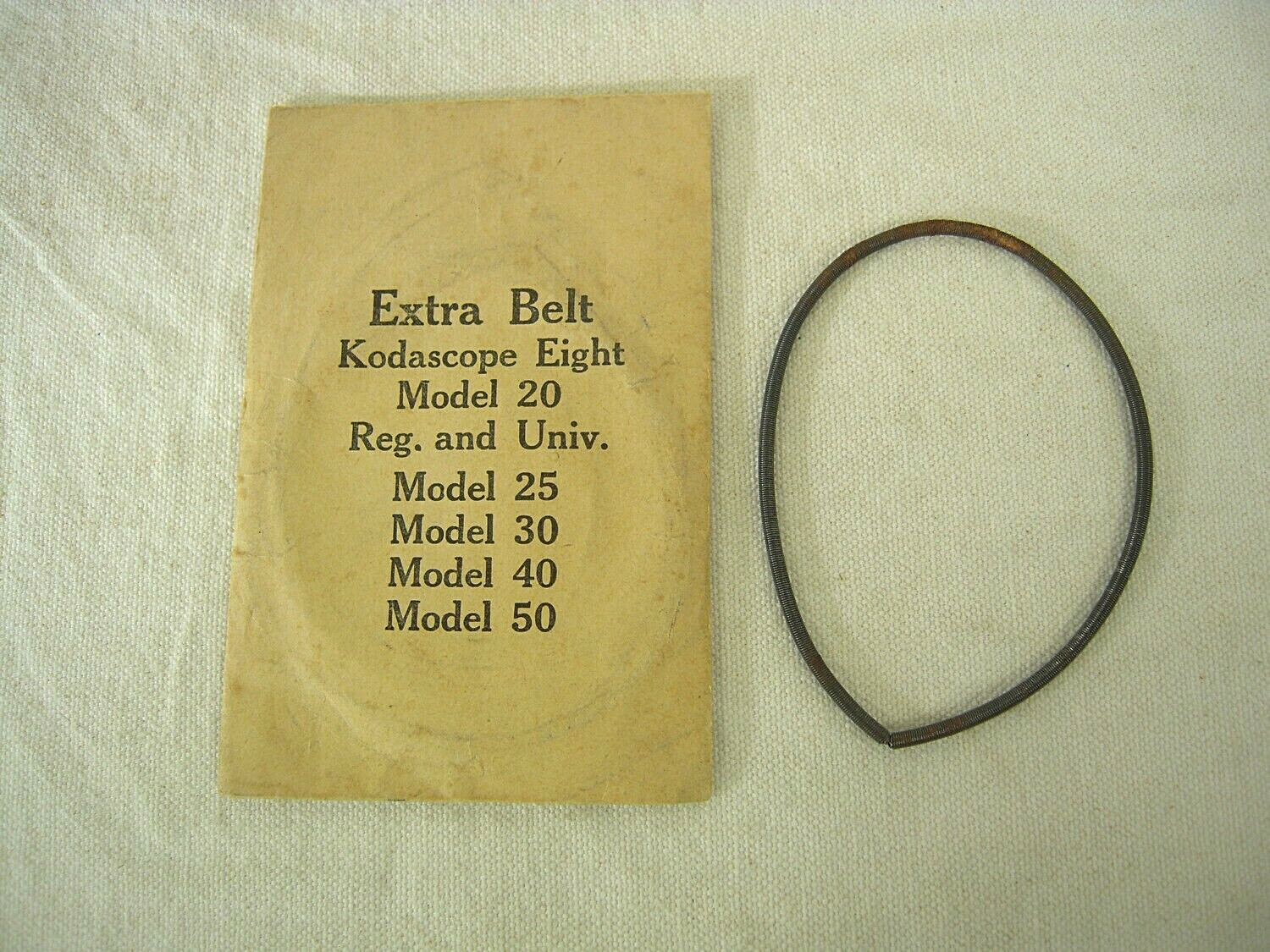 Hard to Find Kodascope Eight, Model 20 Belt – Eastman Kodak