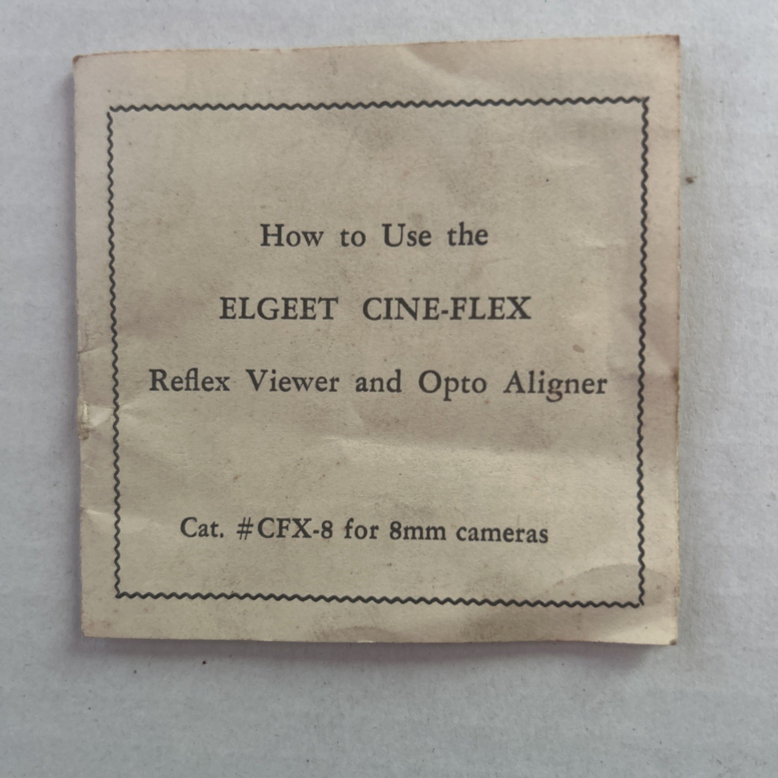 Elgeet Cine-Flex Opto-Aligner reflex viewer & Opto-Aligner