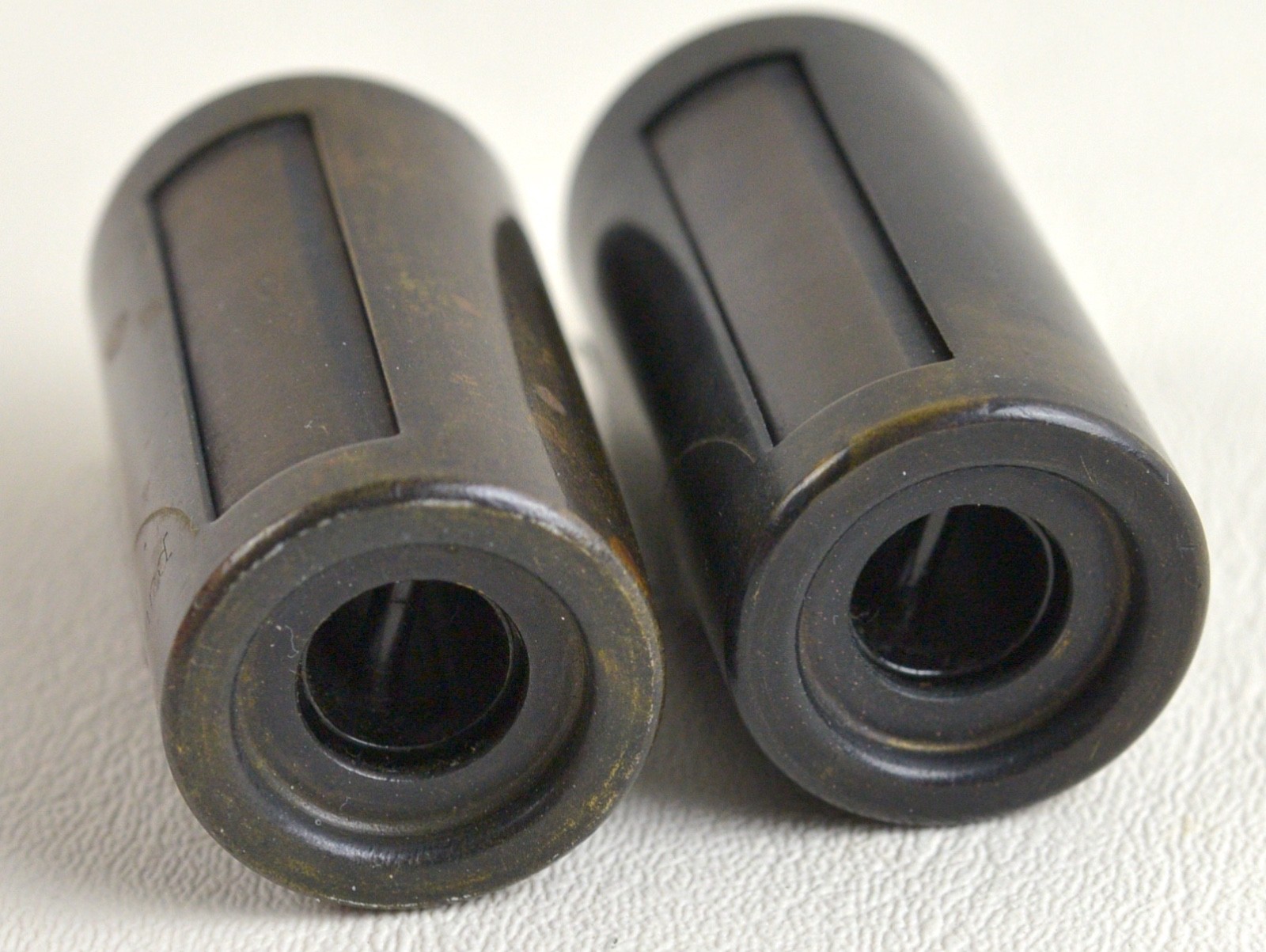 Vintage – 2) Reloadable Z Brass 35mm Film Spool Cassette Canisters