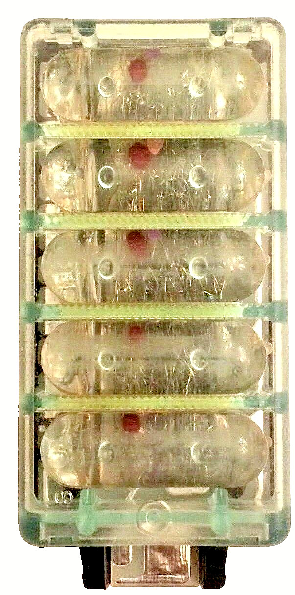 THREE GTE SYLVANIA BLUE DOT DISCFLASH FLASH BULB FOR A KODAK DISC FILM CAMERA