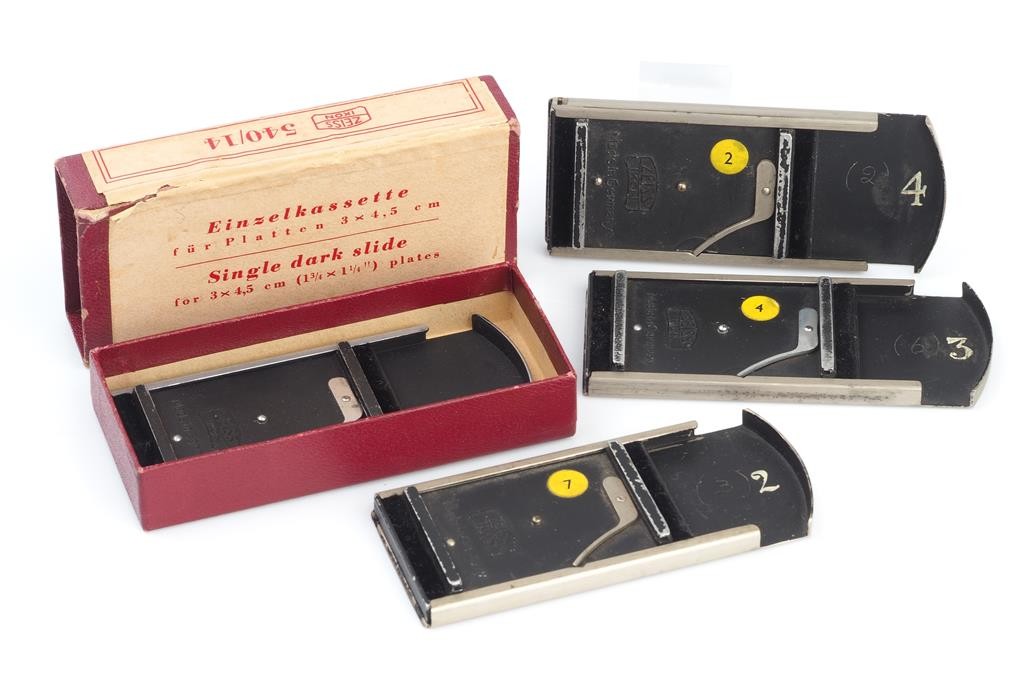 Set Of ZEISS Ikon 540/14 Plate Backs 4x