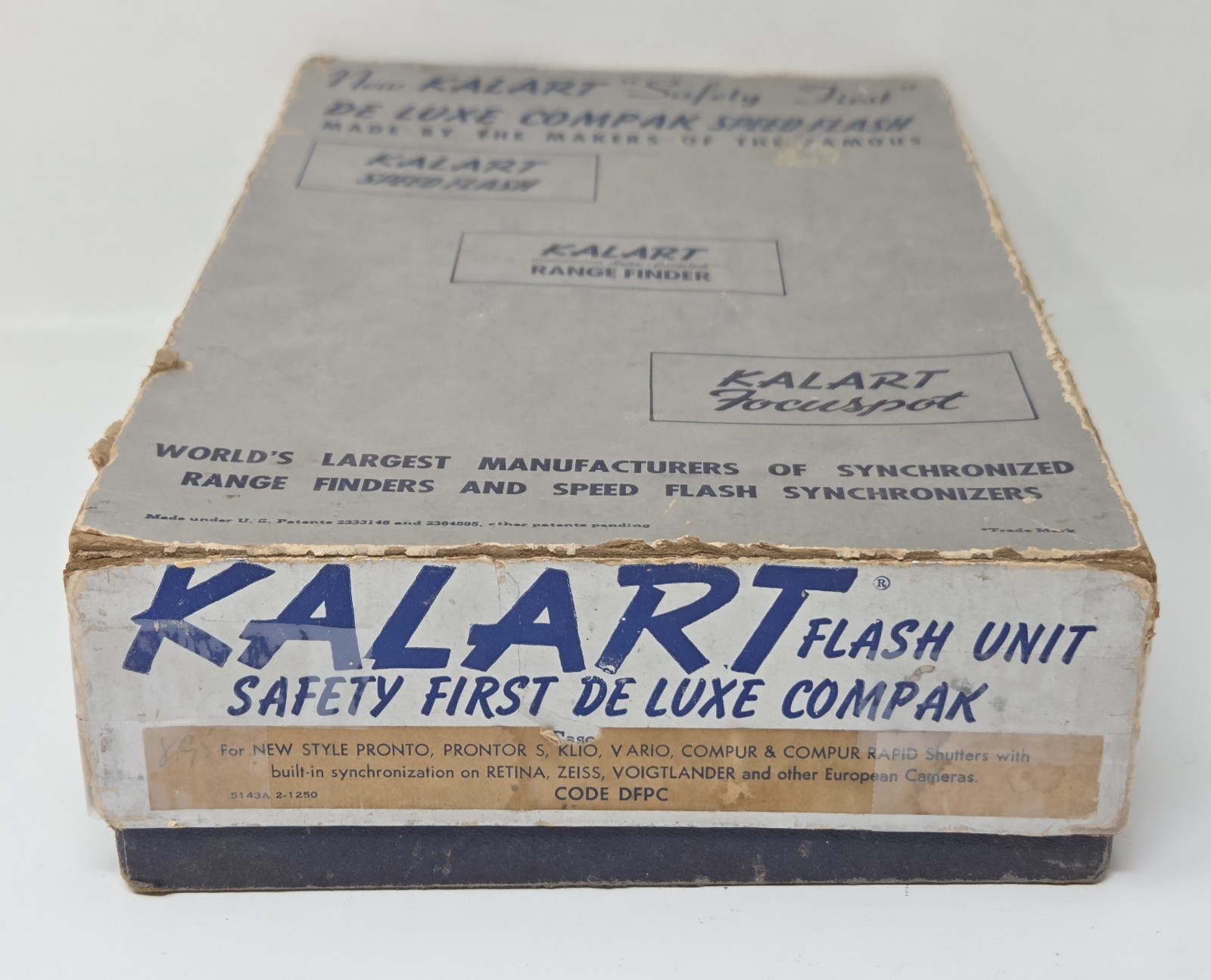 Vintage Kalart De Luxe Compak Speed Flash w/ Original Box