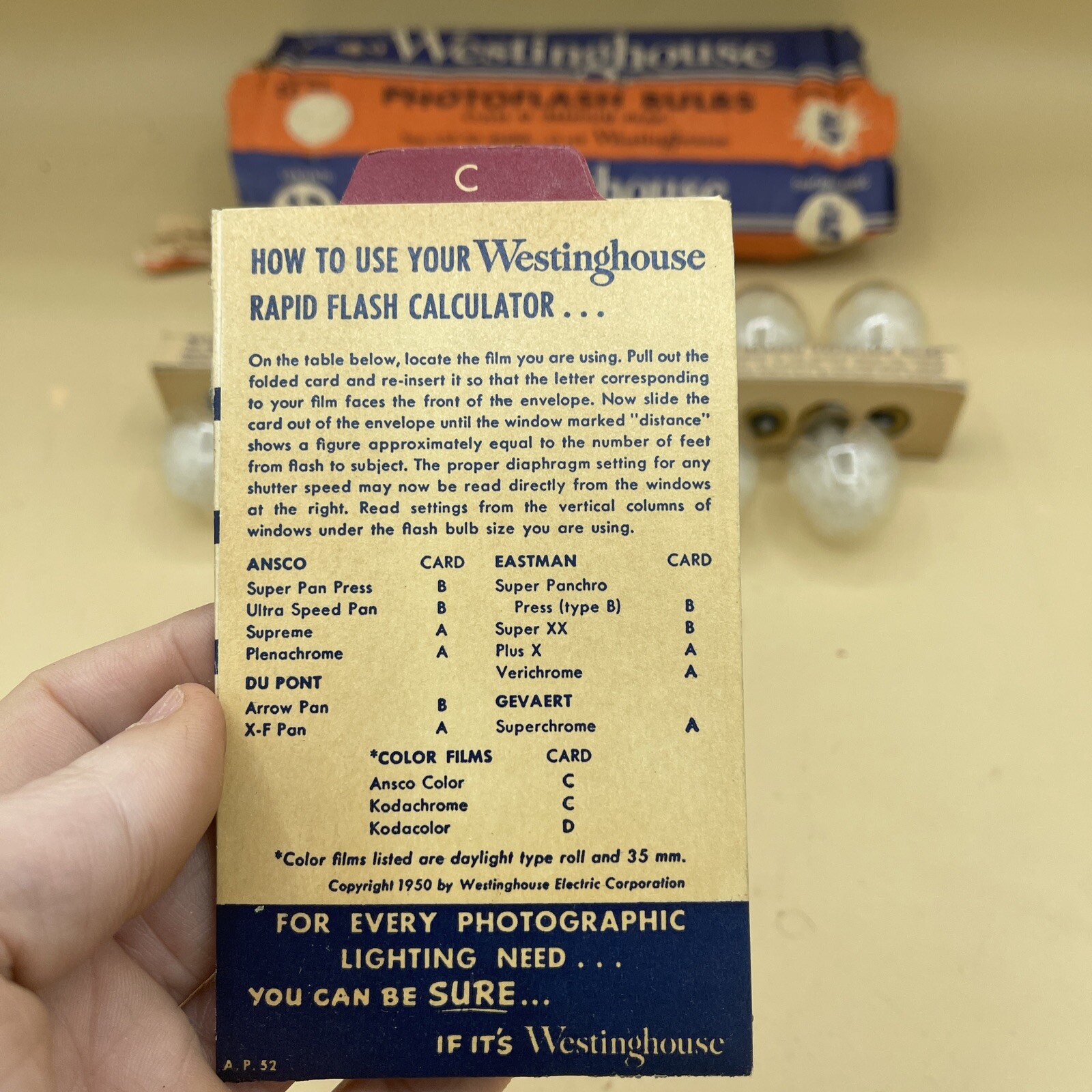 12 Pack Westinghouse Photoflash Bulbs No. 5 Class M Photo Camera Vintage W/ Calc
