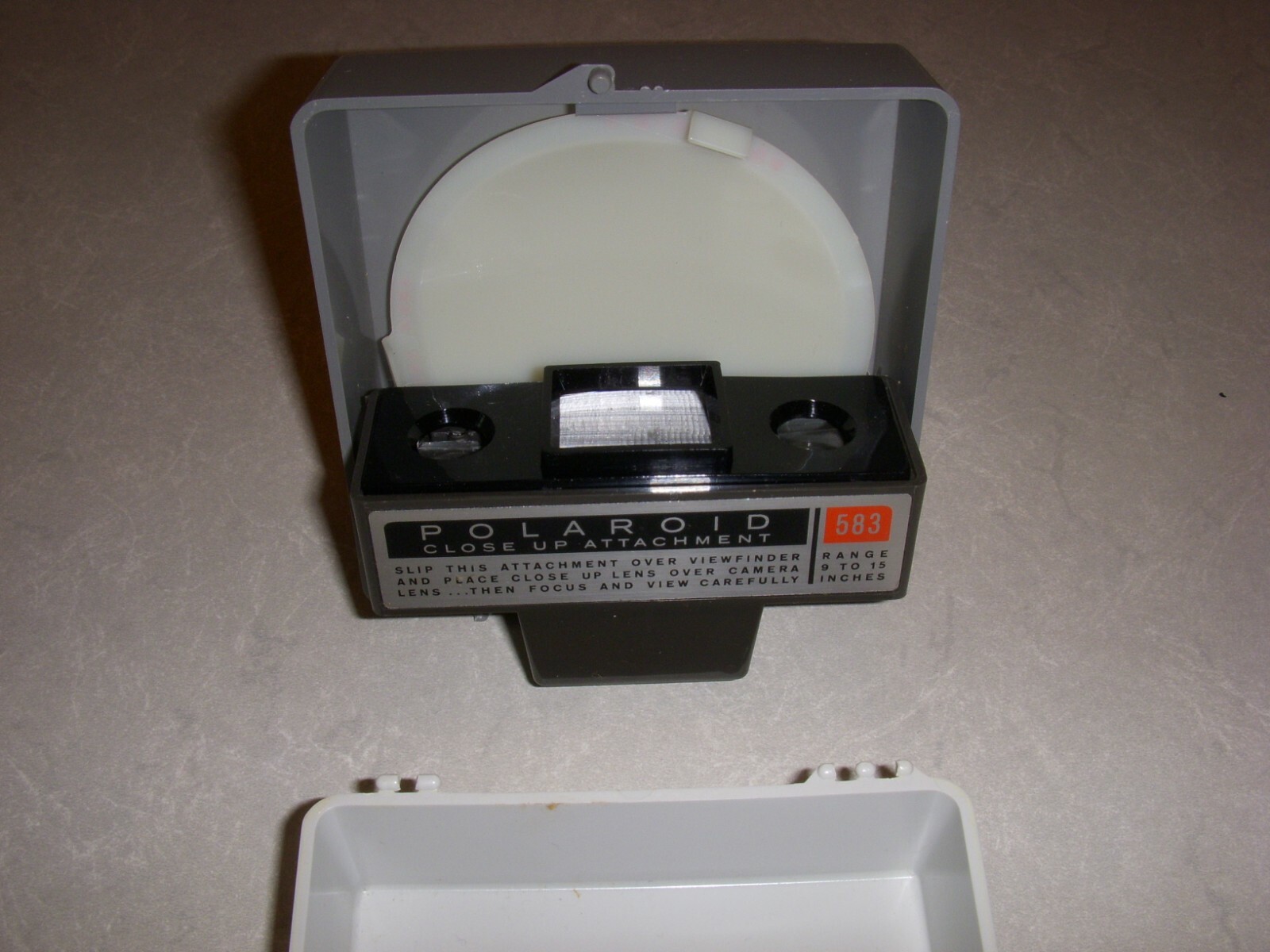 Vintage POLAROID CLOSE-UP KIT #583 FOR CAMERAS, ORIGINAL BOX, CASE, AND MANUAL!
