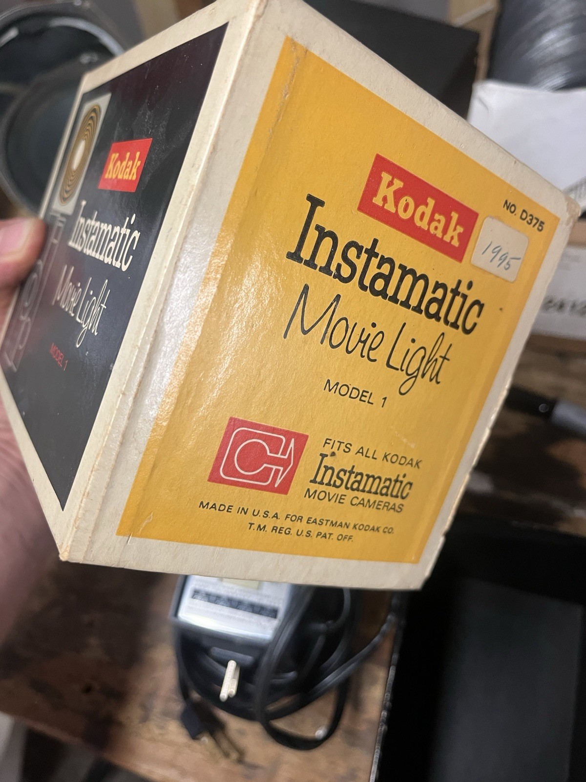 Kodak Instamatic Movie Studio Light Model 1 Original Box And Istructions