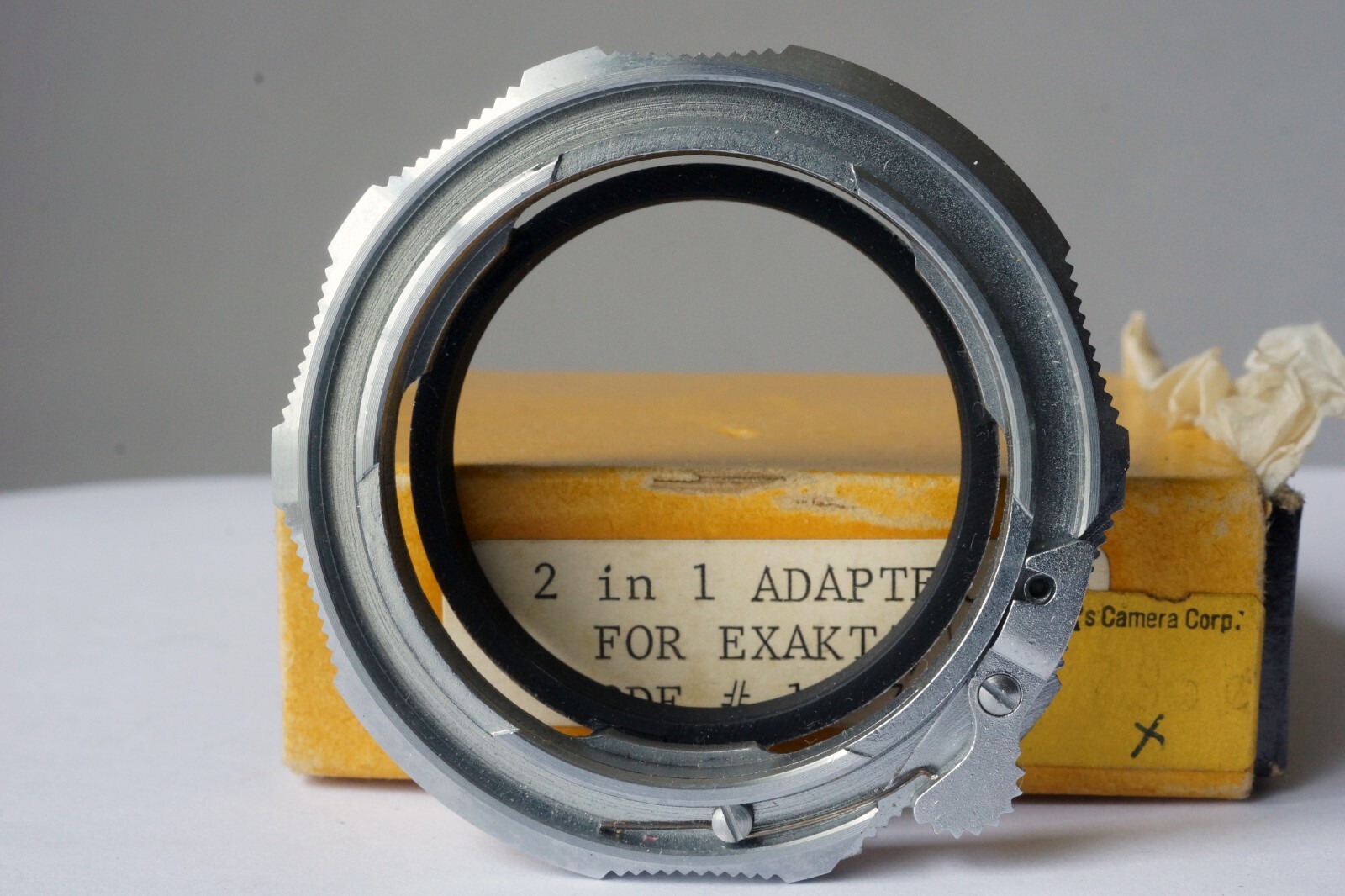 Exakta IHAGEE DRESDEN METAL 2 in 1 ADAPTER for Novoflex EXLEI Germany Unused