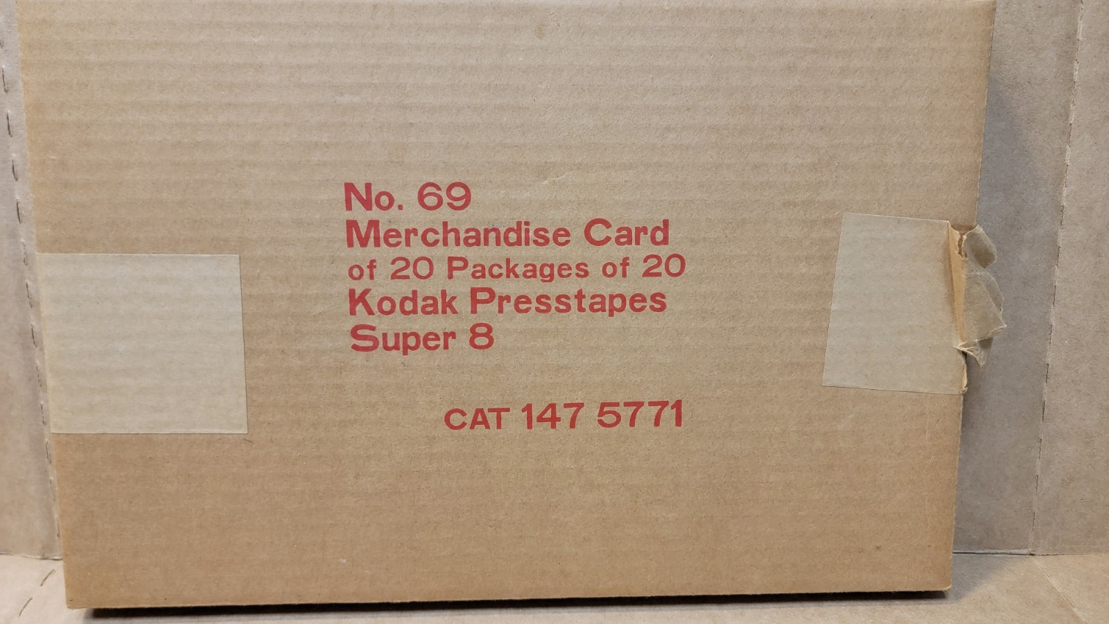 Kodak Presstapes Retail Card 20 Packs Of 20 Tapes New Original RARE Cat 147-5771