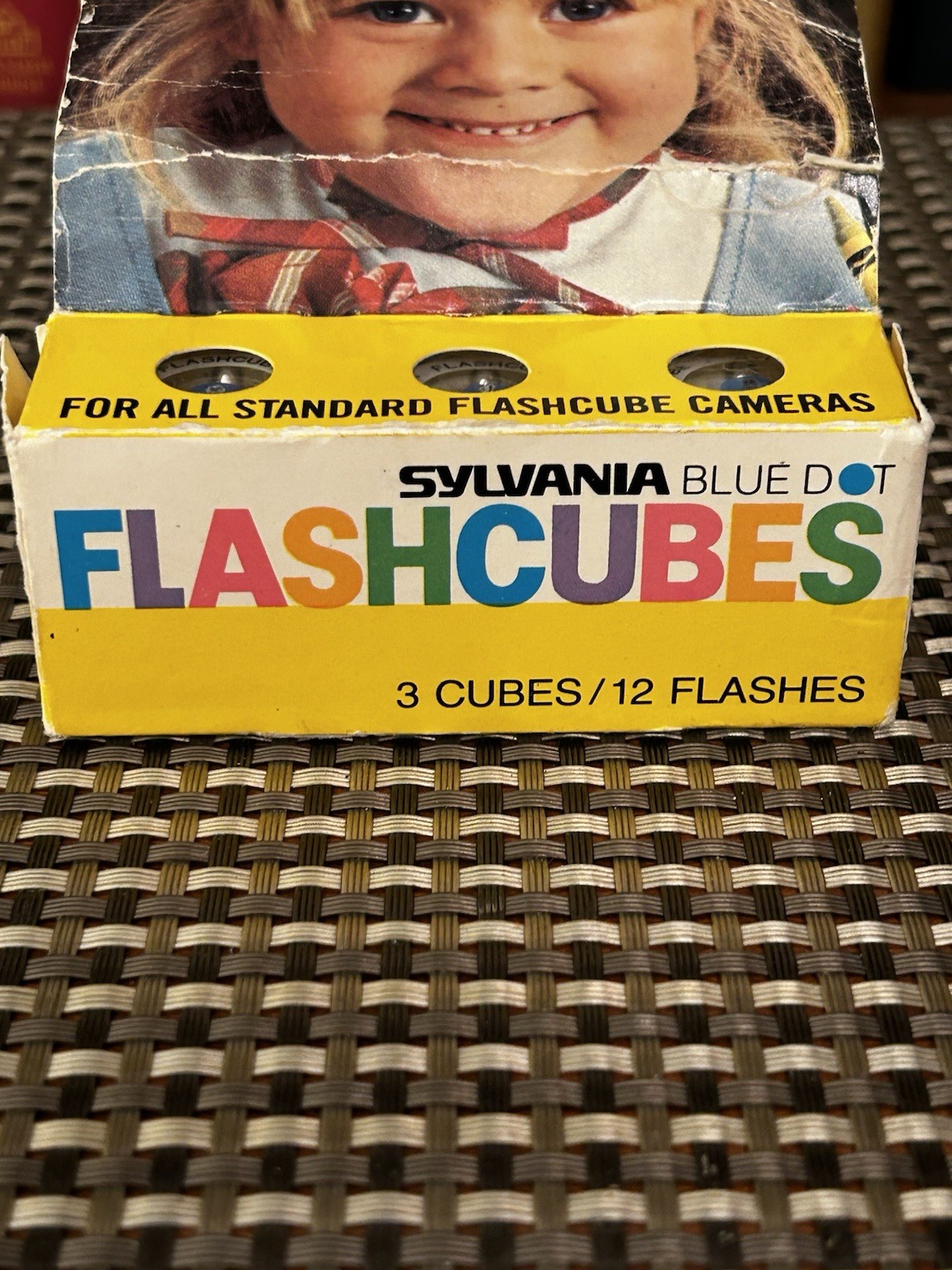 Sylvania Flash Cubes Blue Dot Flashcubes 3 Cubes / 12 Flashes NEW Vintage Camera