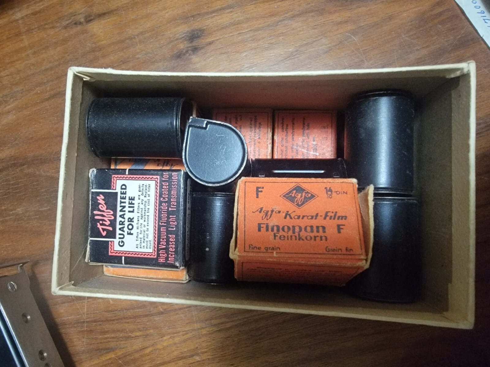 vintage camera and flash lot with leather case