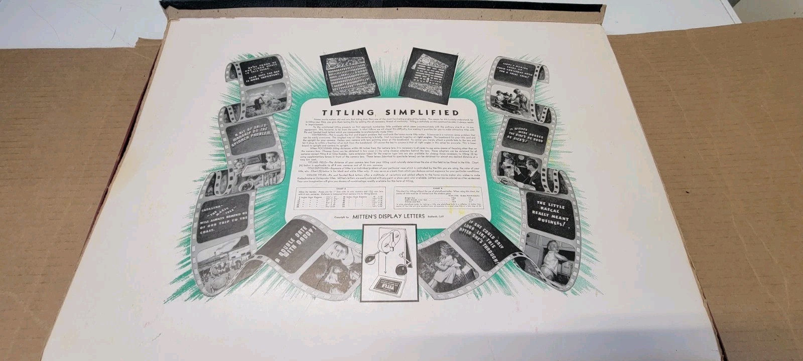 Vintage Mittens Professional Movie Titlers Pinless Lettering Set SLT-1