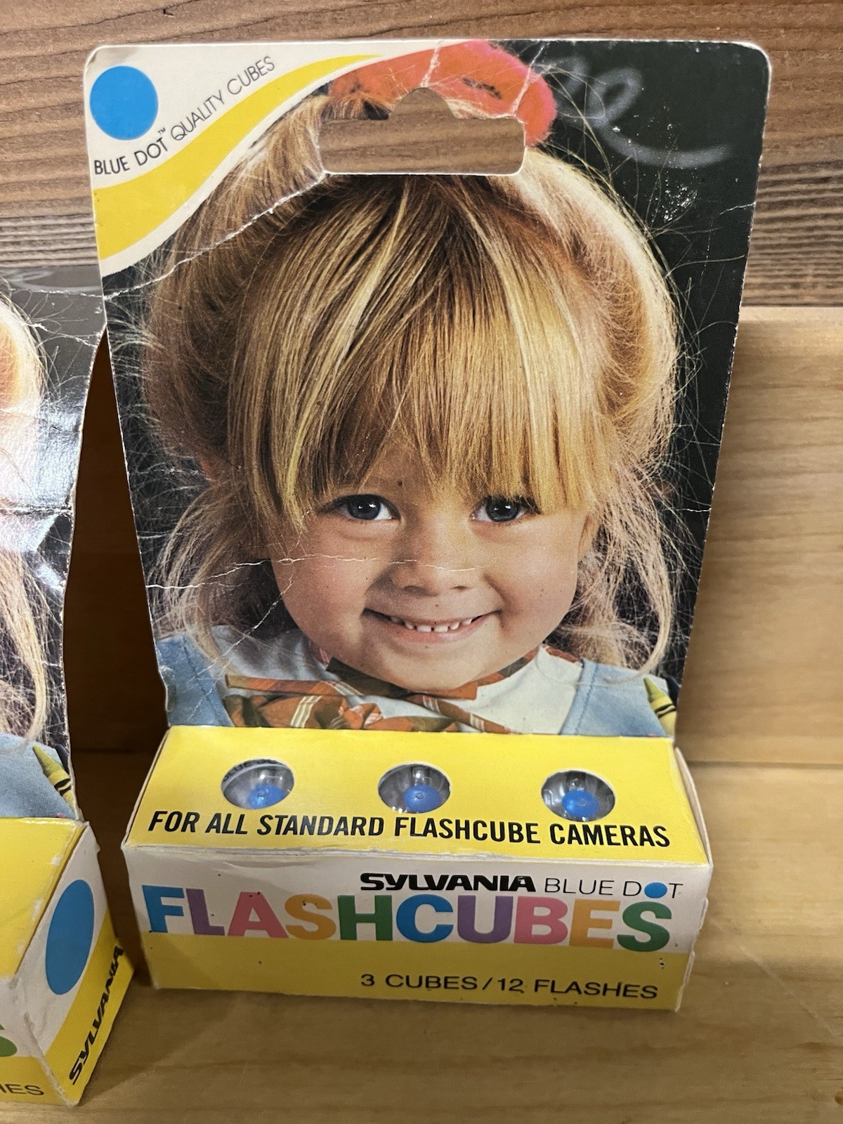 VTG Sylvania Flash Cubes Blue Dot (2 Pack of 3/12 Flashes Each) UNOPENED