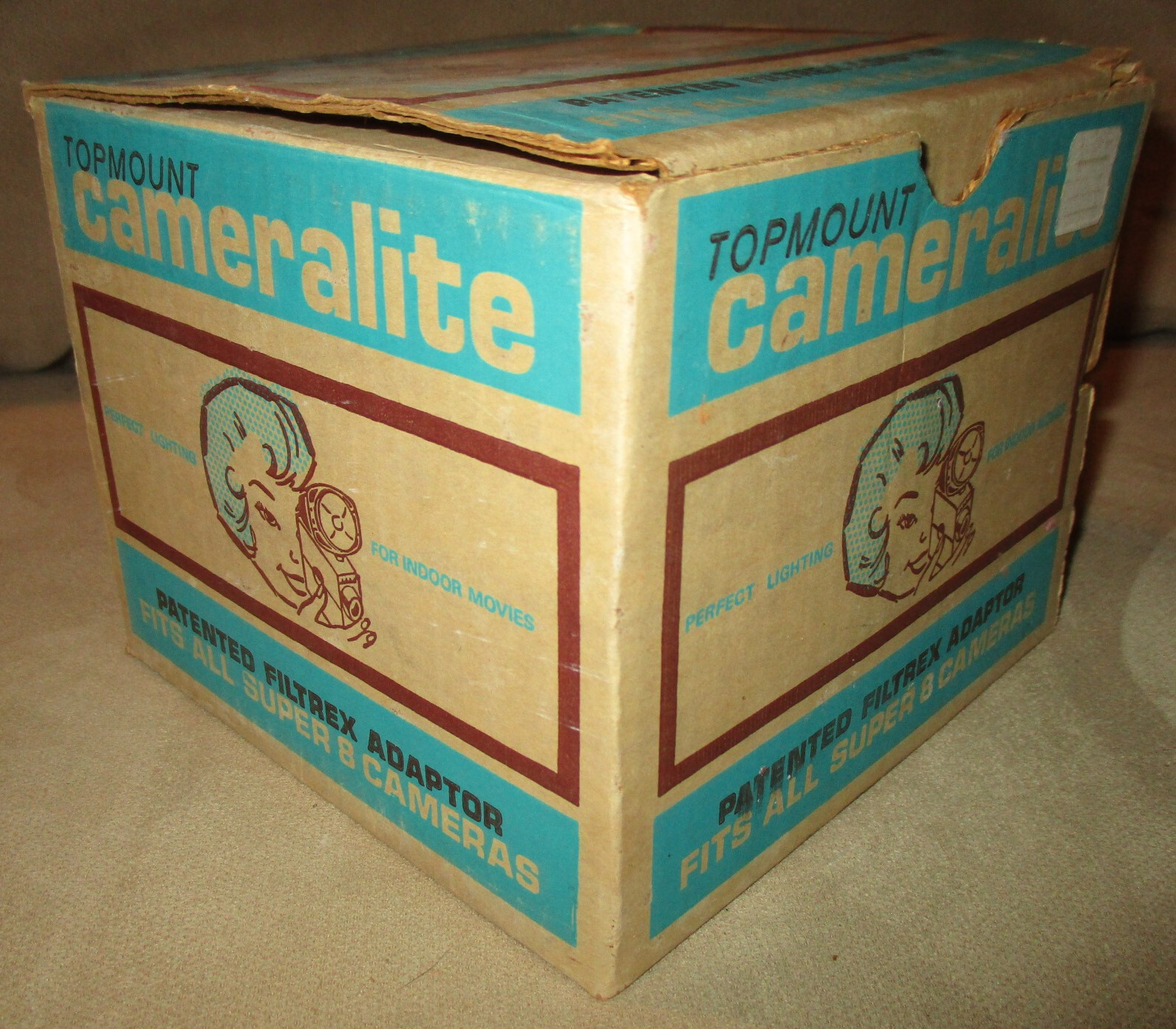 Vintage Acme-Lite Cameralite Camera Photo Shoot Light Top Mount #96, Not Working
