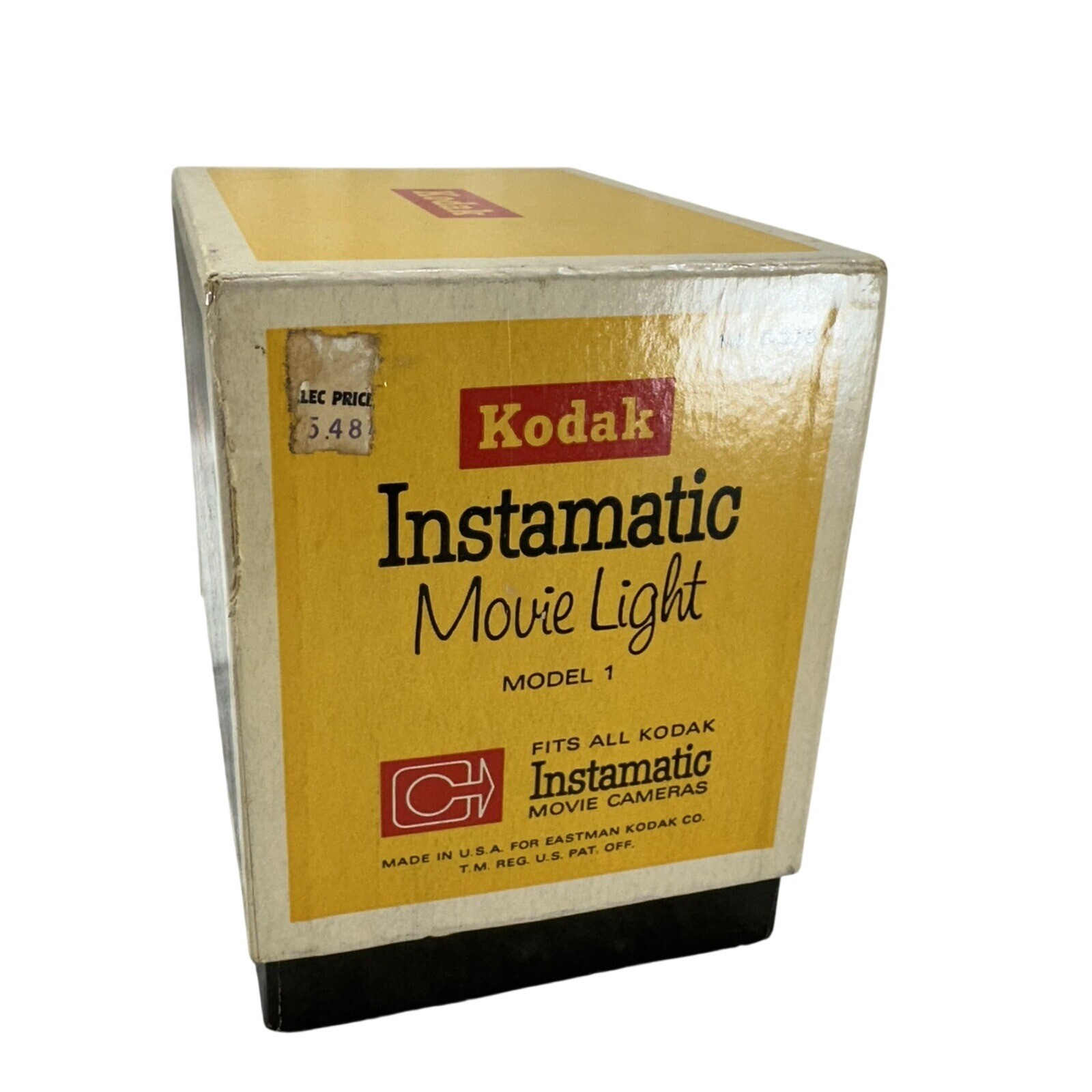 Vintage Kodak Instamatic Movie Light Model 1 in original box, No. D375. Works.
