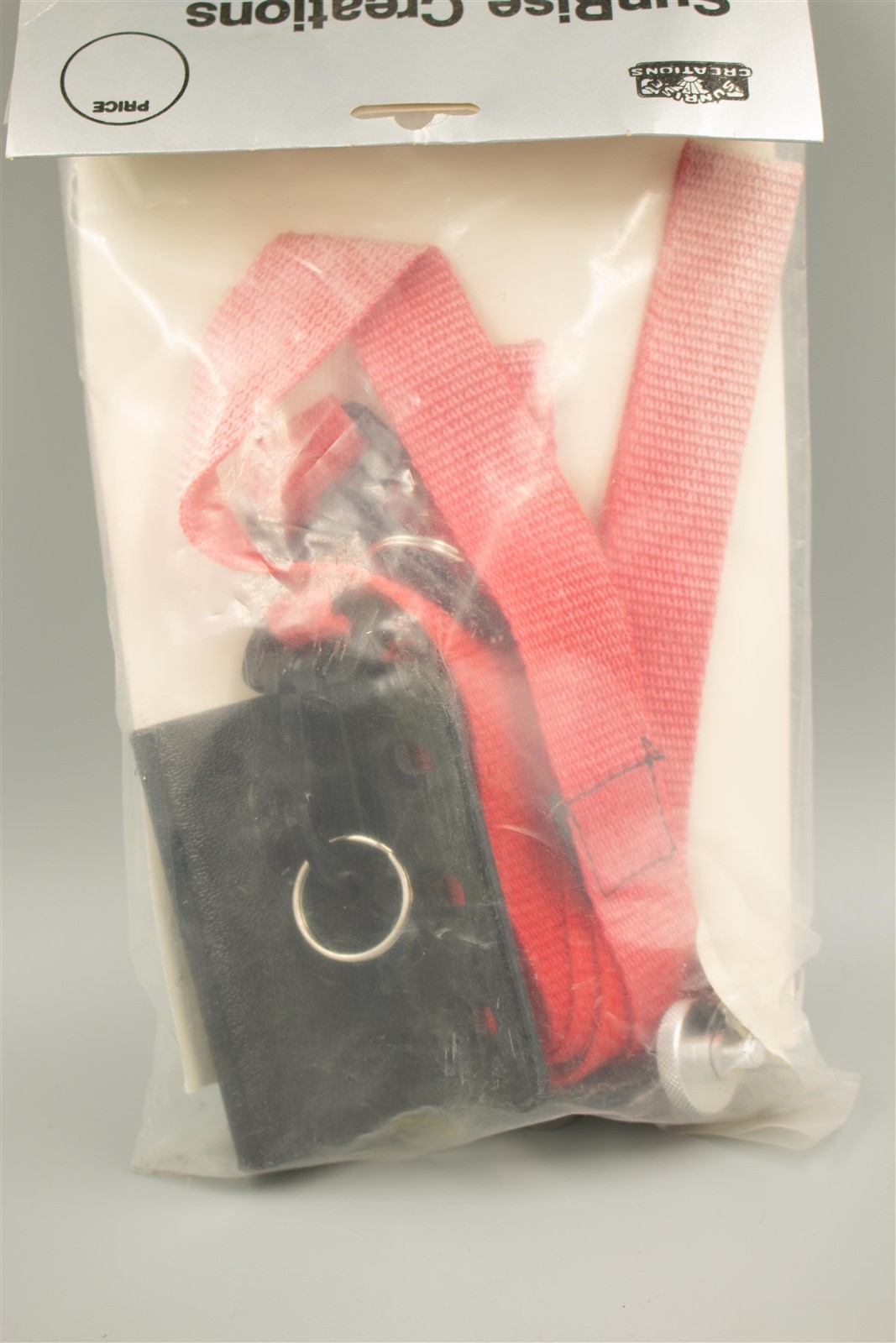 Vintage ClipperClip & Camera Strap -Tripod Socket / Waist Belt Attachment -Red