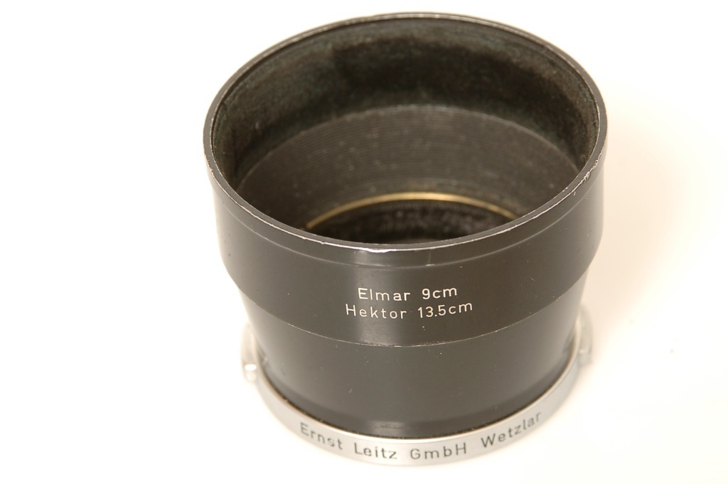 ✅ LEICA M HOOD, SUN SHADE 90MM ELMAR 135MM HEKTOR LENS IUFOO •EARLY & ORIGINAL•