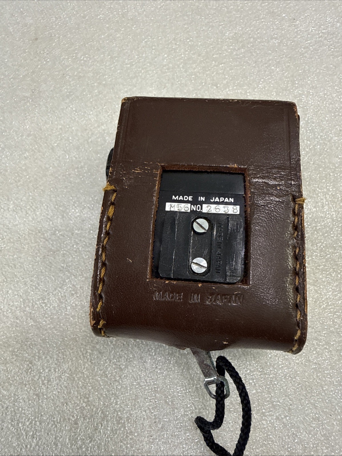 Vintage WALZ Light Exposure Meter Japan Leather Case Electric Eye Model P