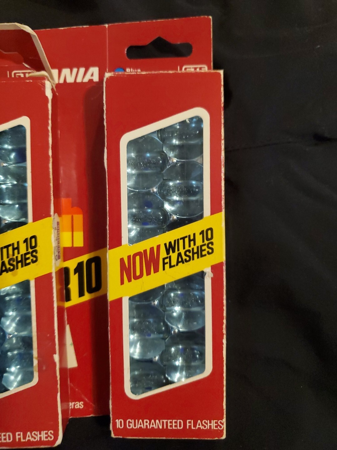 Lot of 2 Sylvania Flip Flash Super 10 (10 Flashes per Box) GTE Blue Dot