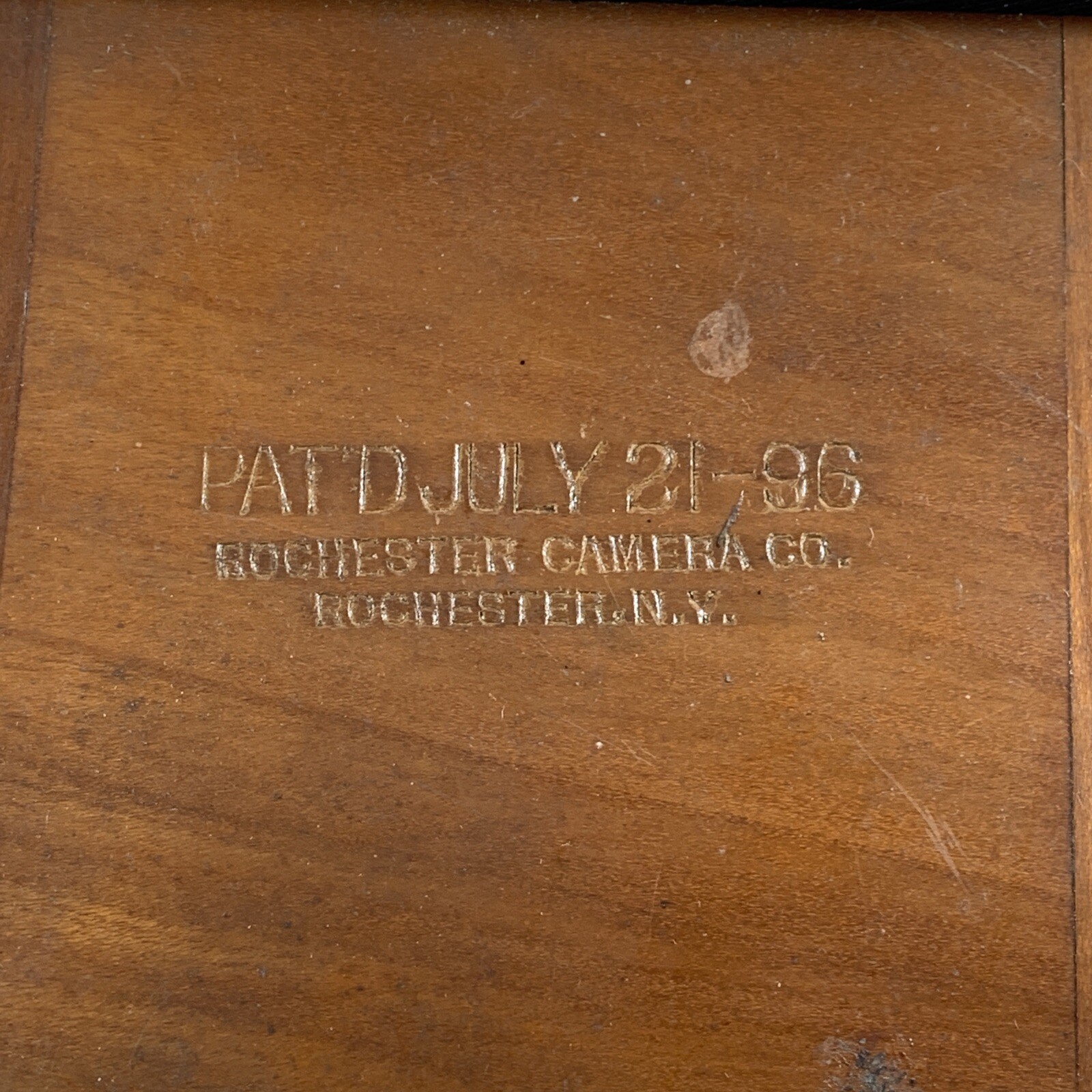 Antique Camera Part Rochester Camera Co. Pat 1896