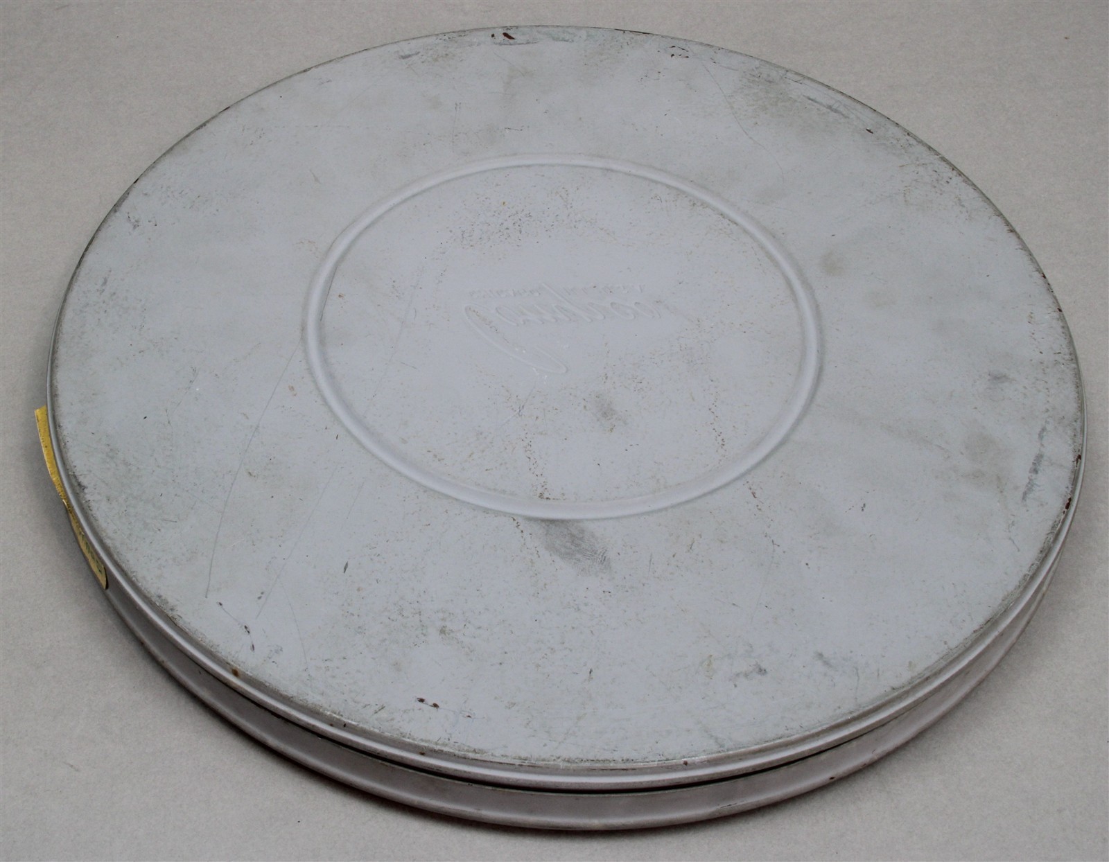 Vtg Compco 800ft 16mm Metal Movie Film Reel Canister 10-3/4″ Art Decor – No Reel