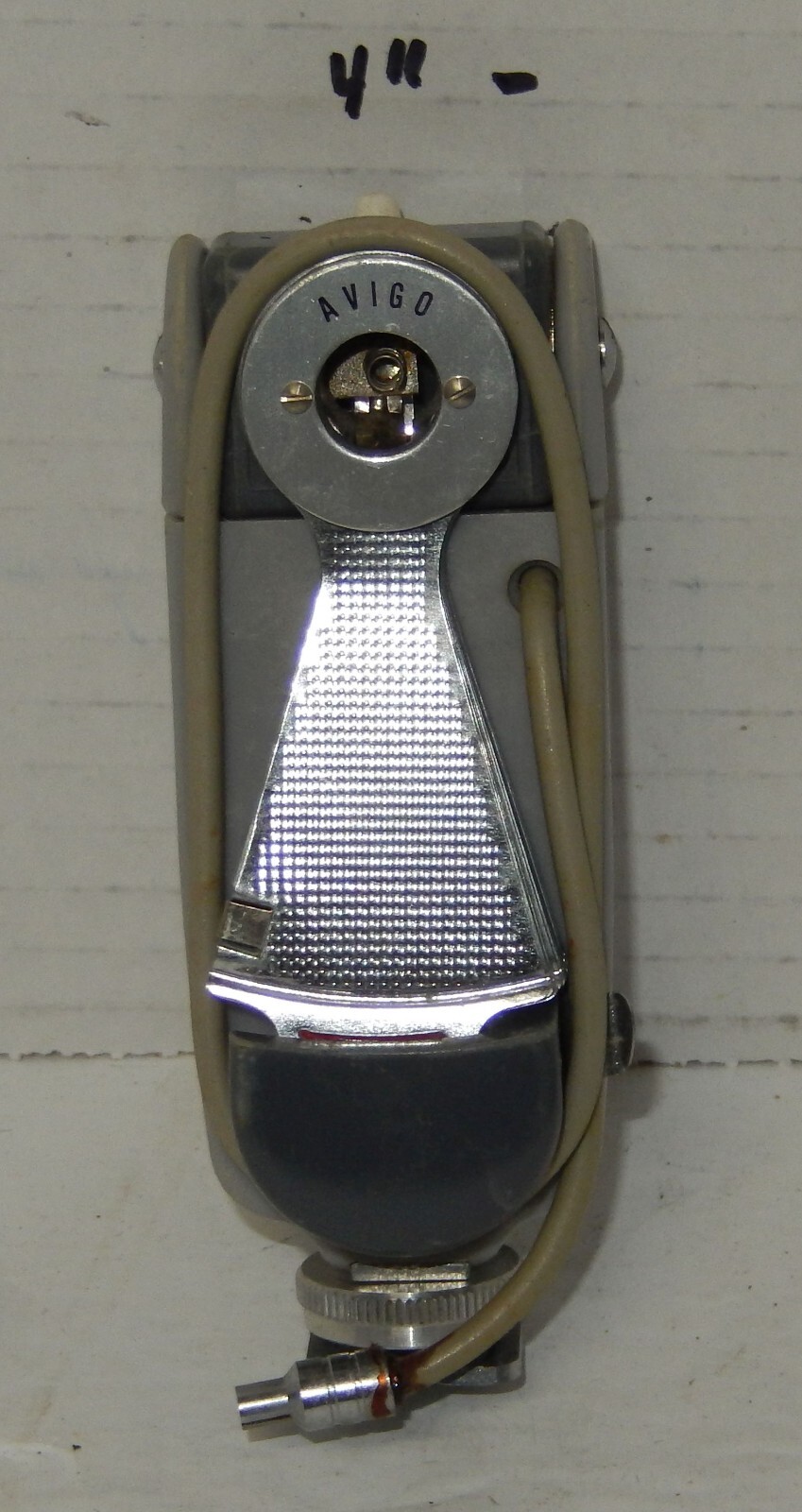Vintage Avigo Crown Pocket Fan Flash Gun Tilting Head and Cable
