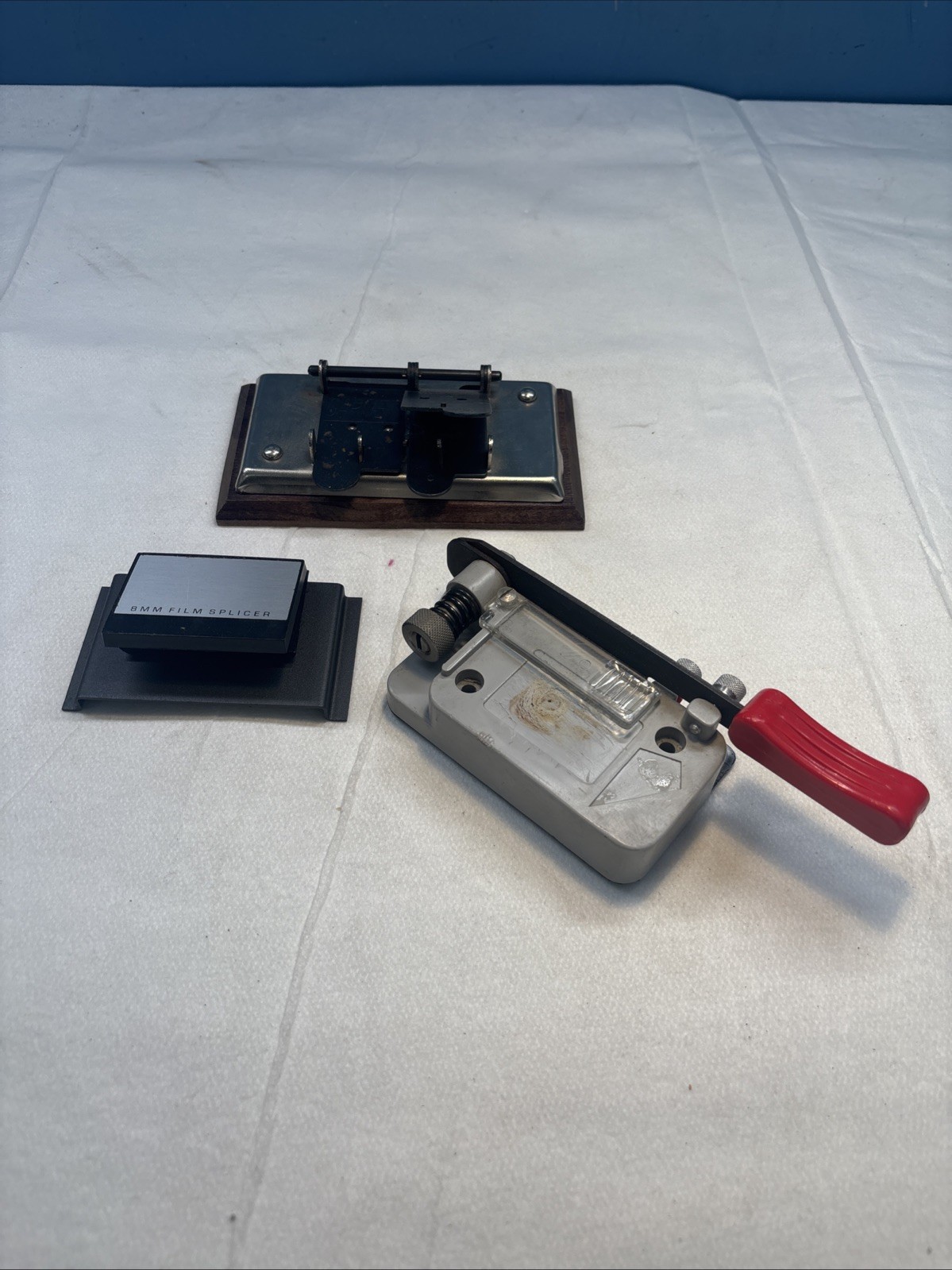 Vntg Photography 2 x 2 Cardboard Slide Cutter Slicer. Garnet And 8MM Splicers