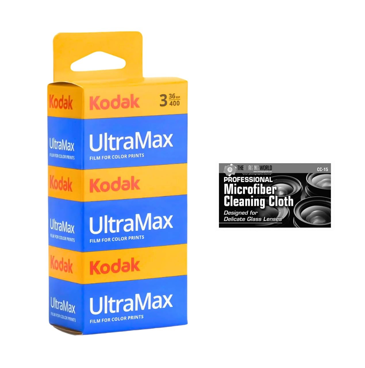 Kodak GC/UltraMax 400 Color Negative Film 35mm Roll Film, 36 Exposures, 3-Pac…