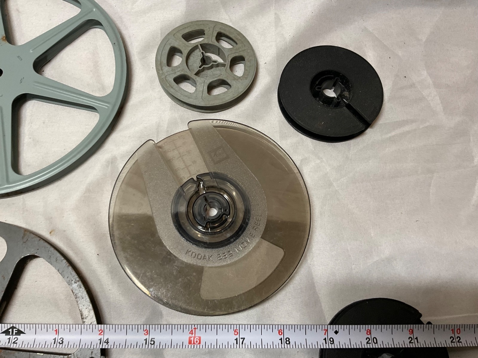 Empty 8mm Film 7″ and 3.”Take Up Reels