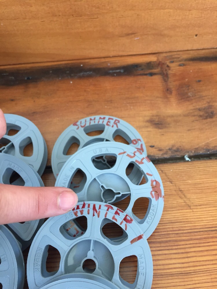 Vtg Lot of Brumberger Super 8mm Film Take Up Reels Canisters Industrial Era Case