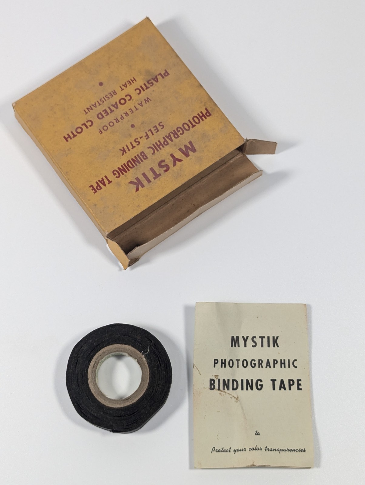 Vintage Mystik Photographic Binding Tape 35mm Waterproof Cloth Adhesive Vtg