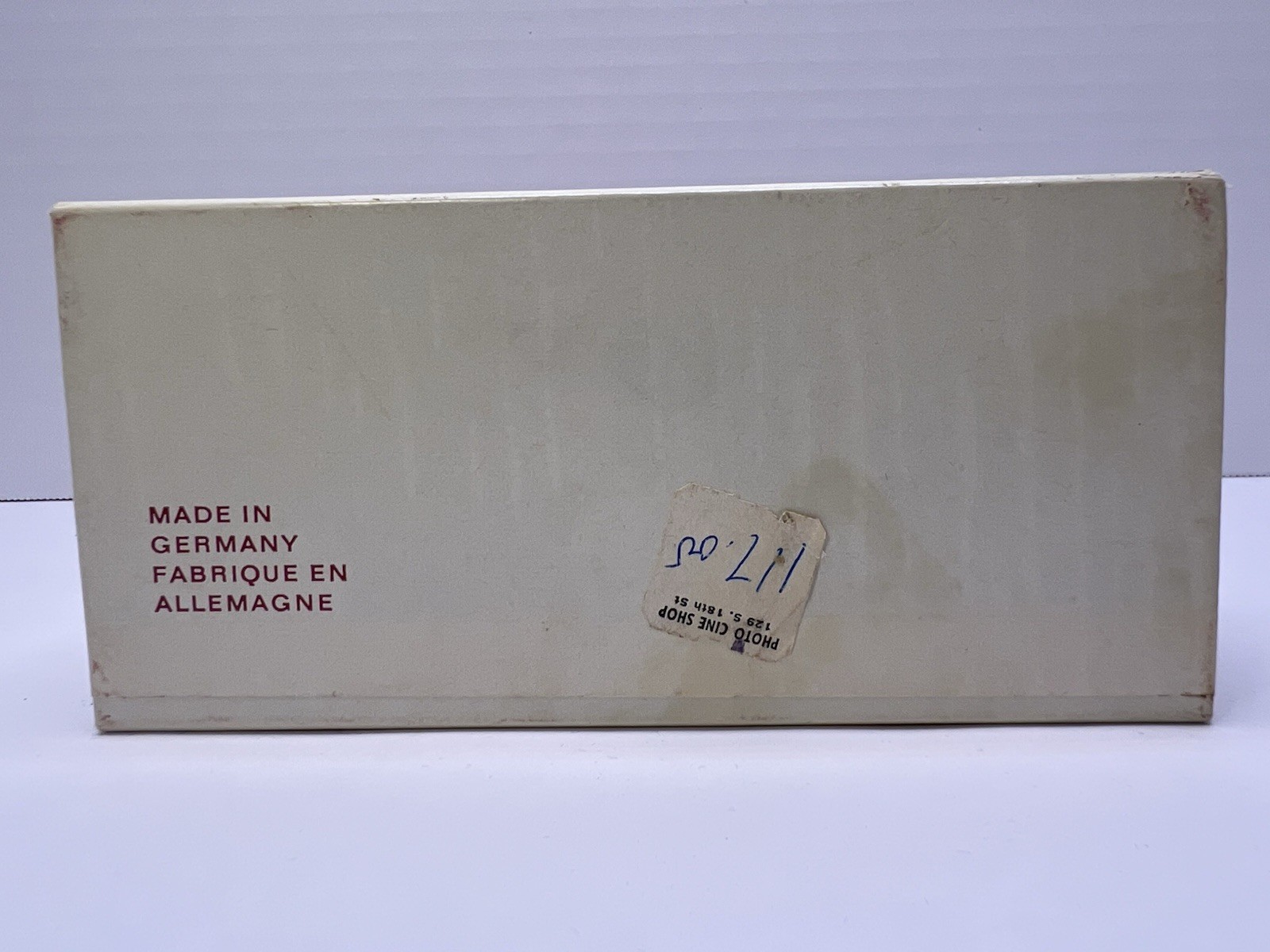 Vintage Leitz Wetzlar Leica Box Only 14121 Tripod Ball Head Case Germany 1960s