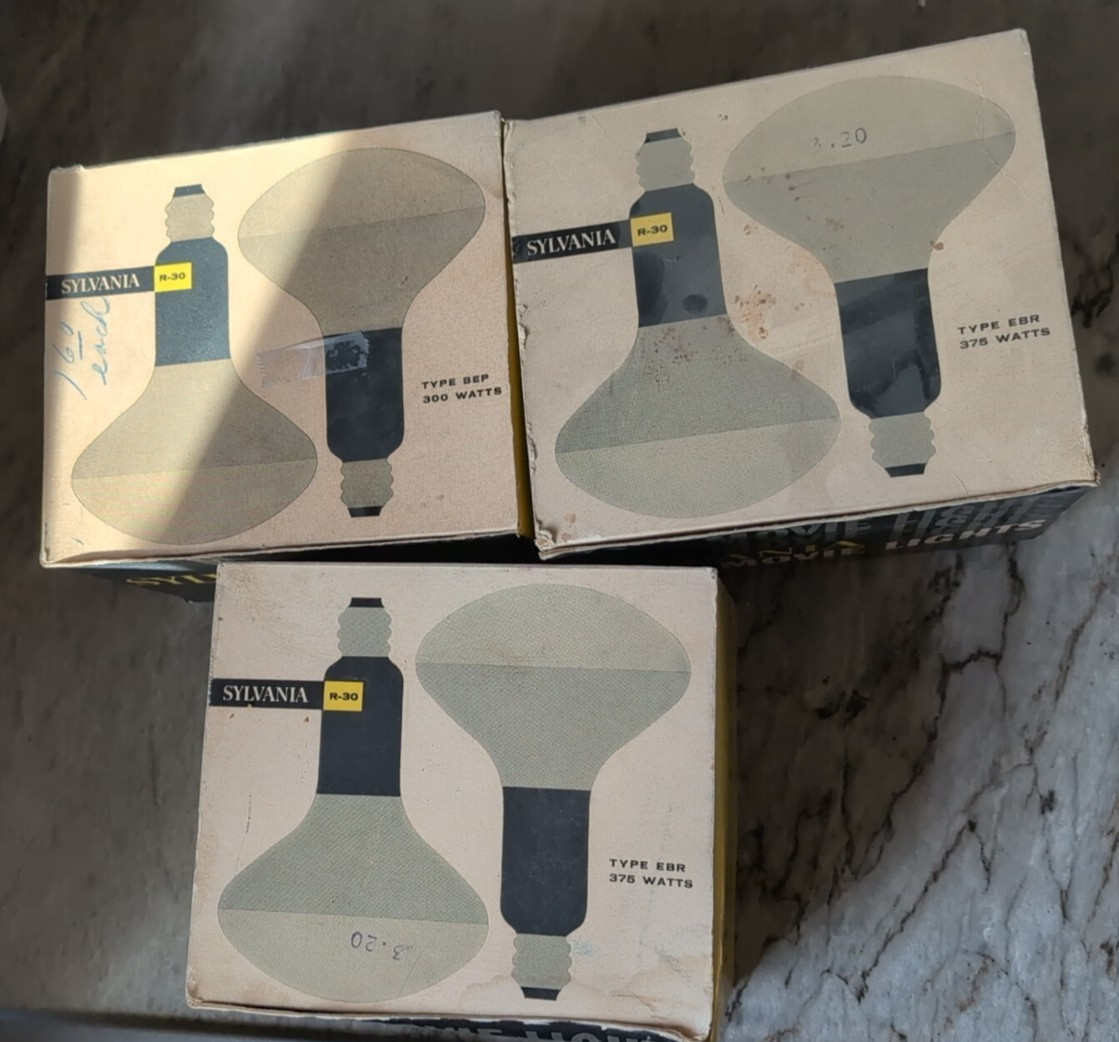 Two Sylvania Movie Lights in original box