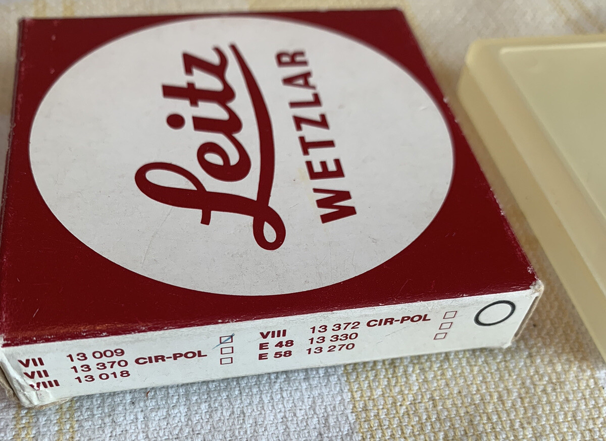 Leitz Wetzlar Germany Filter Box and Case Only-Read Description