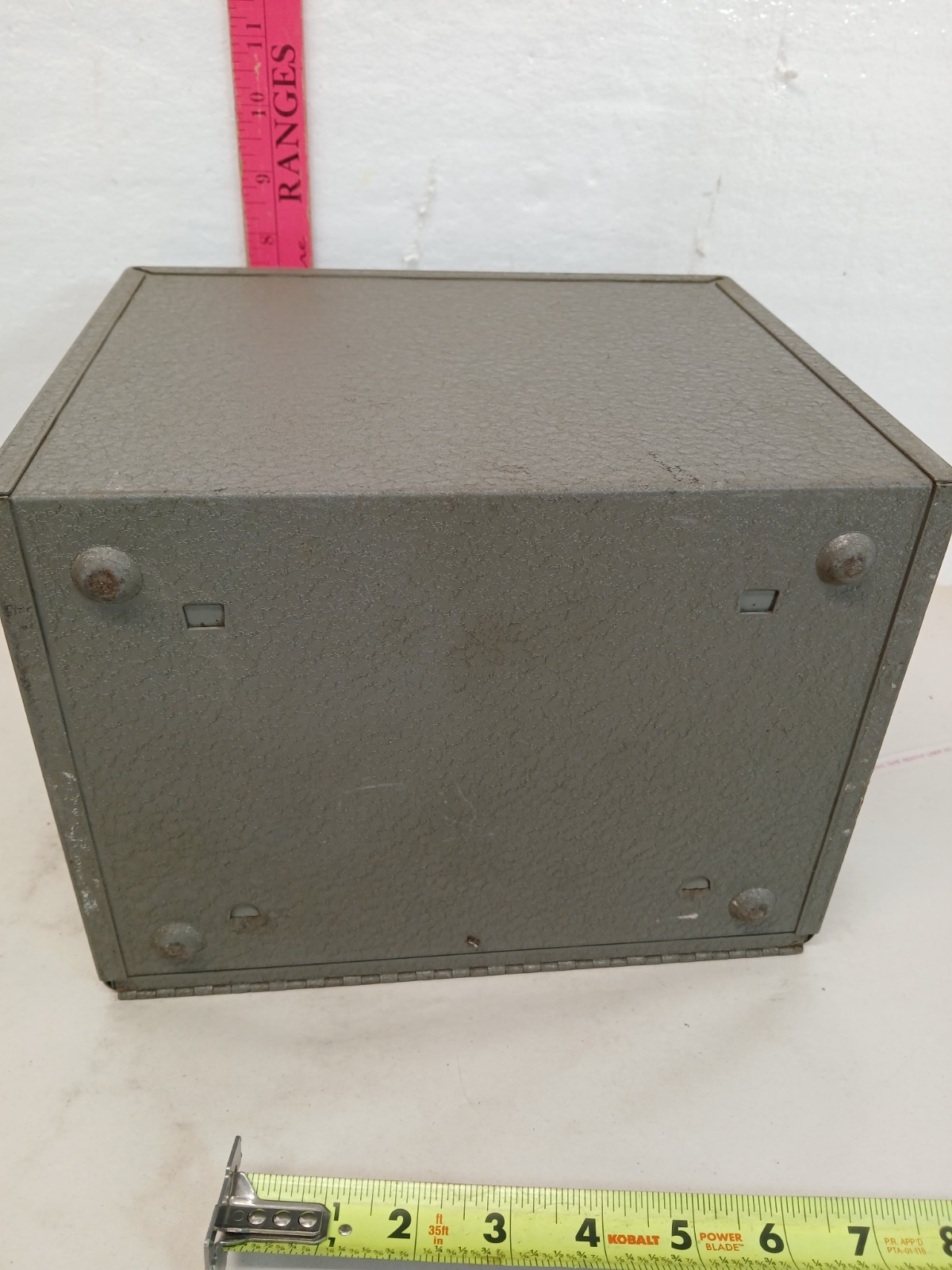 Vintage Brumberger Metal 7″ Film Reel Storage Case 8mm 16mm
