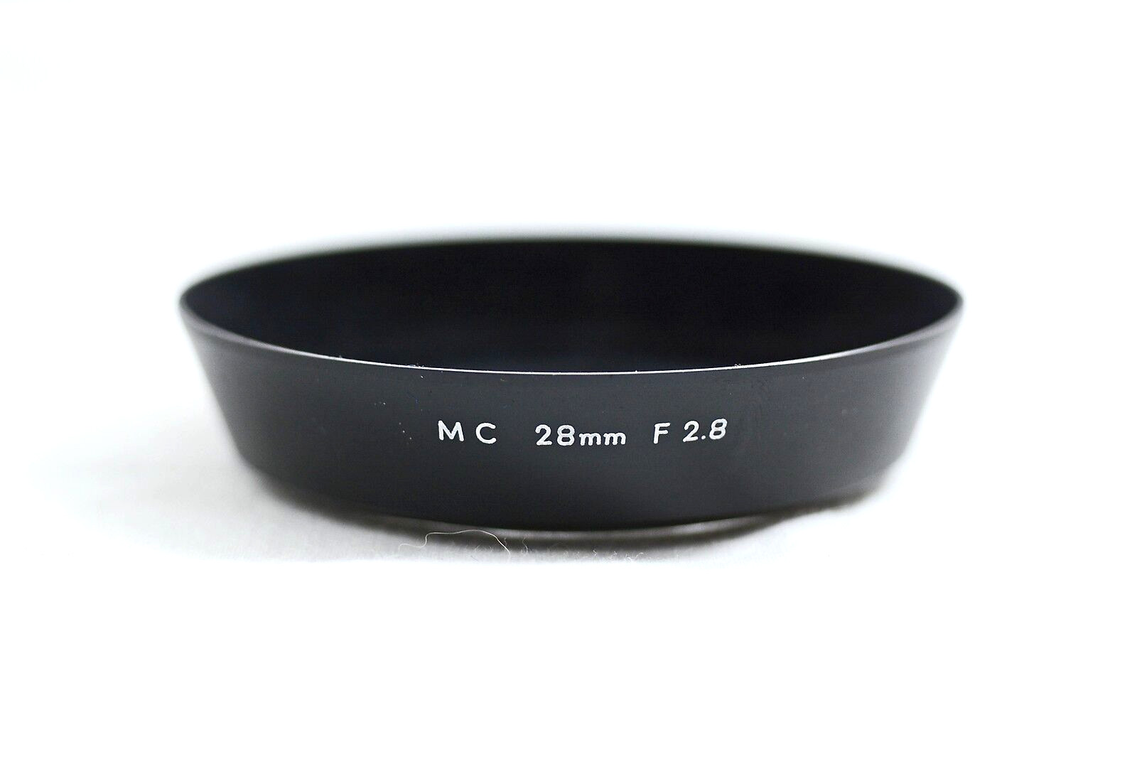 GENUINE VINTAGE MINOLTA METAL CAMERA LENSHOOD FOR 28MM F2.8 ROKKOR LENS (MINTY)