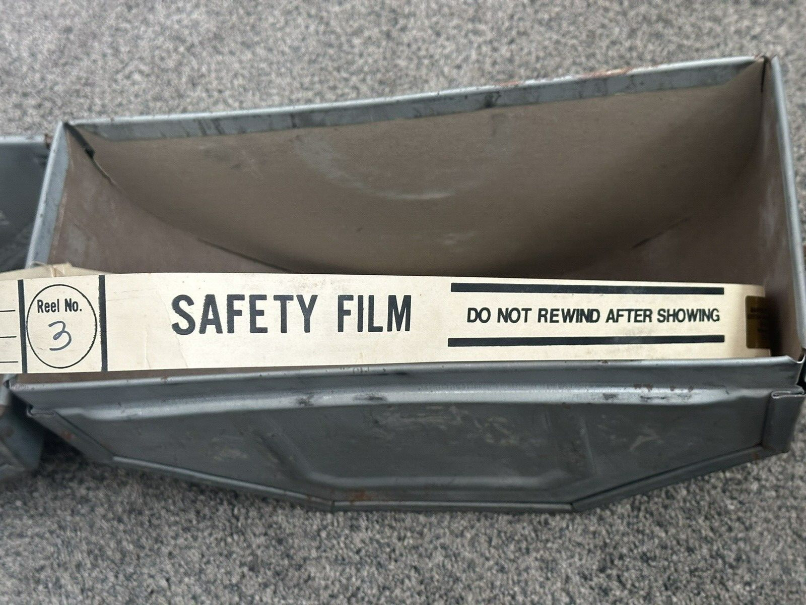 Goldberg Bros DENVER, CO. Film Reel Shipping Container Theater MOVIE Hollywood