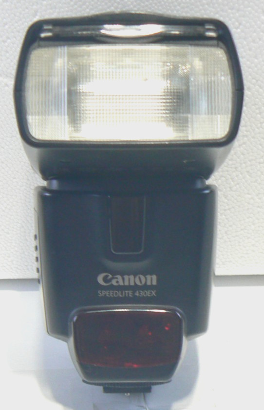 Canon Speedlite 430EX Camera Hot Shoe Flash w/Slide Out Diffuser- Works TESTED