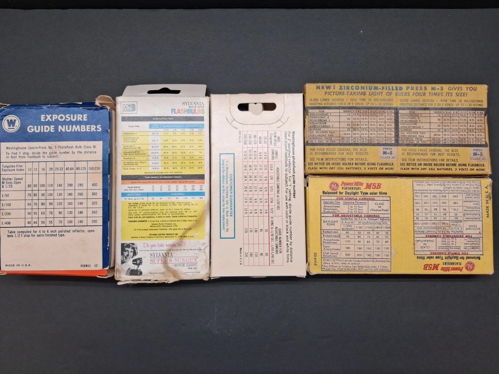 Vintage 50s 60s Camera Flash Bulb Lot – Westinghouse Sylvania General Electric