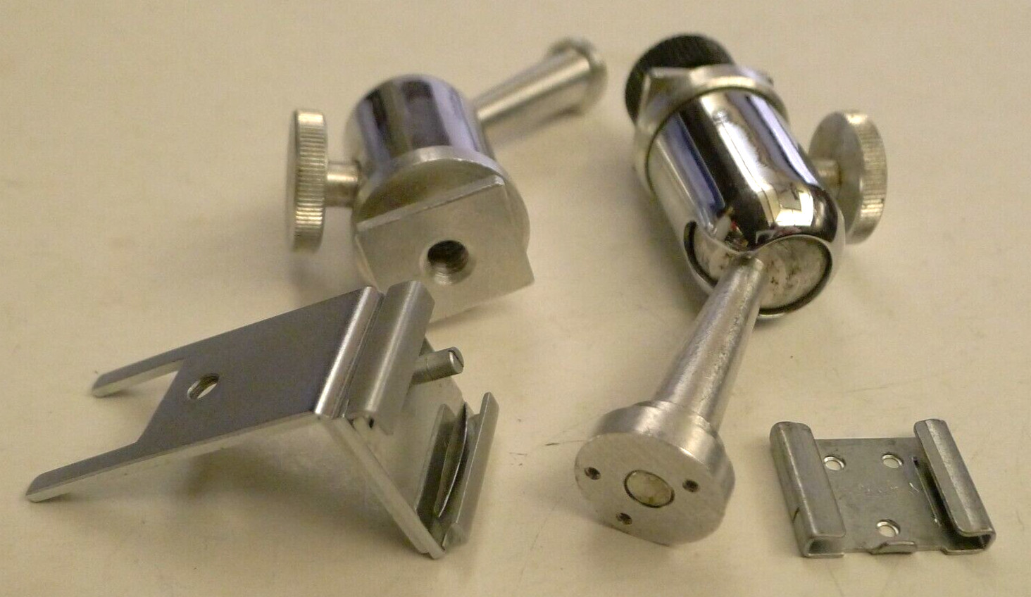 2 PRAZISION Ball Head Cold Shoe Mount For Flash Extension – Made In Germany
