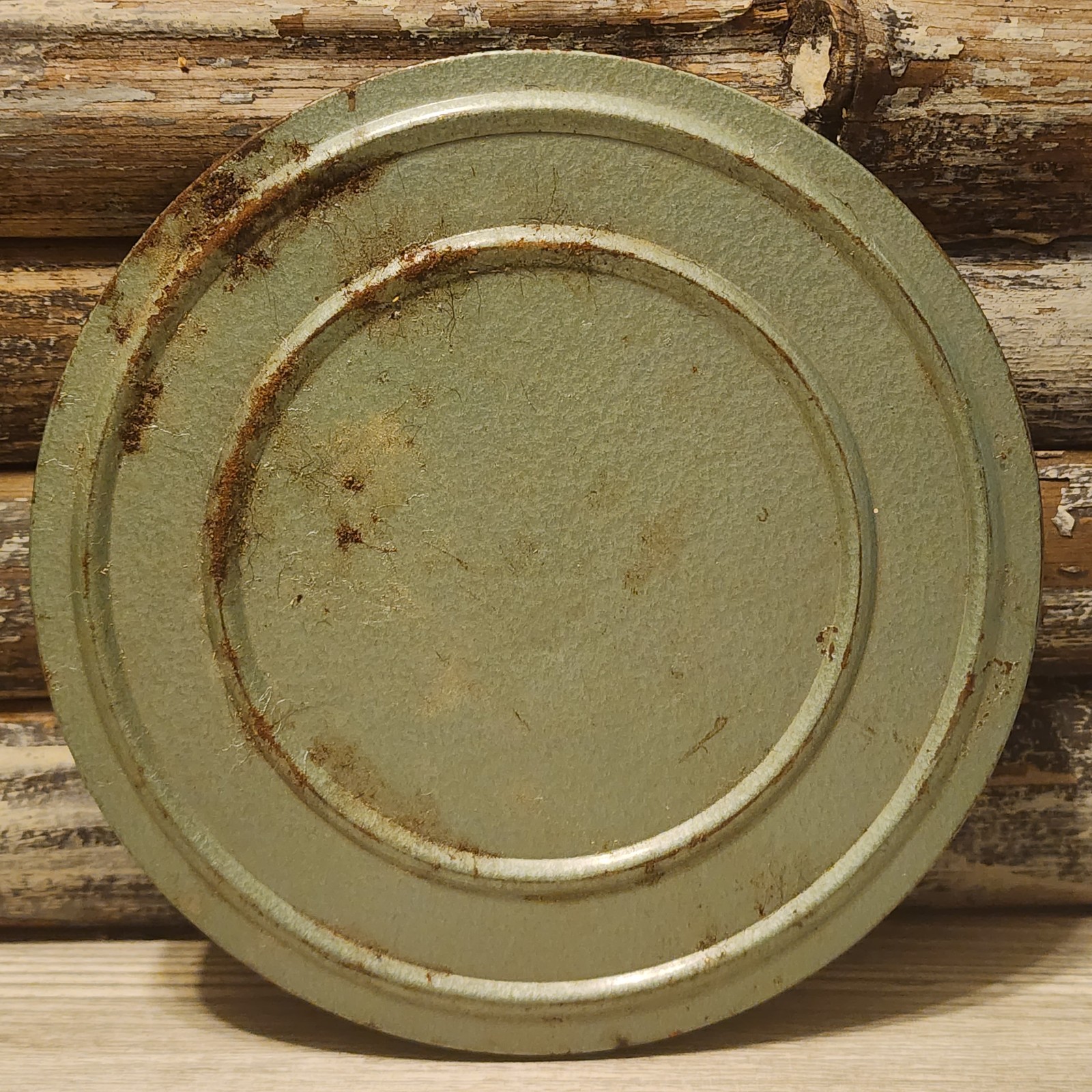 Vintage Metal 5 3/4″ Film Reel with Metal Can