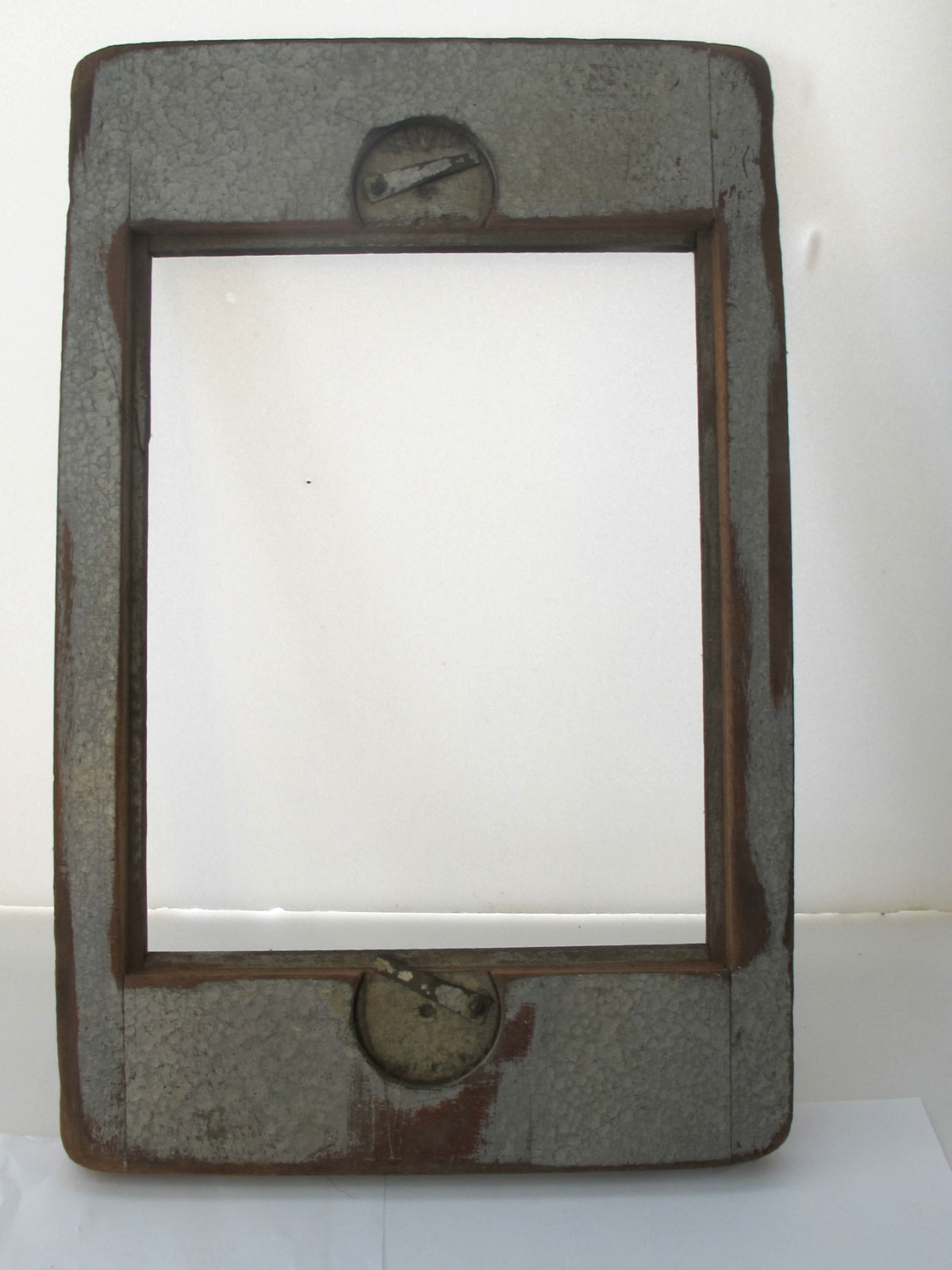 Vintage Antique 10×16 Frame Wood w/ Clips for Large Format Camera w/ Center 8×10
