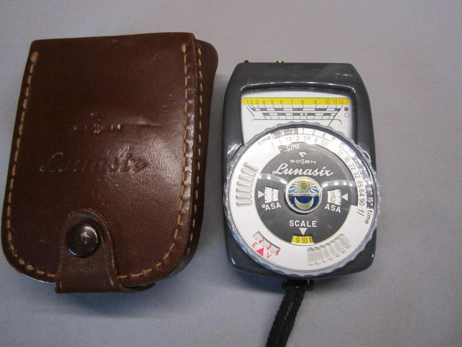 GOSSEN LUNASIX EXPOSURE LIGHT METER for BOLEX 16MM MOVIE CAMERA WORKING BEAUTY!