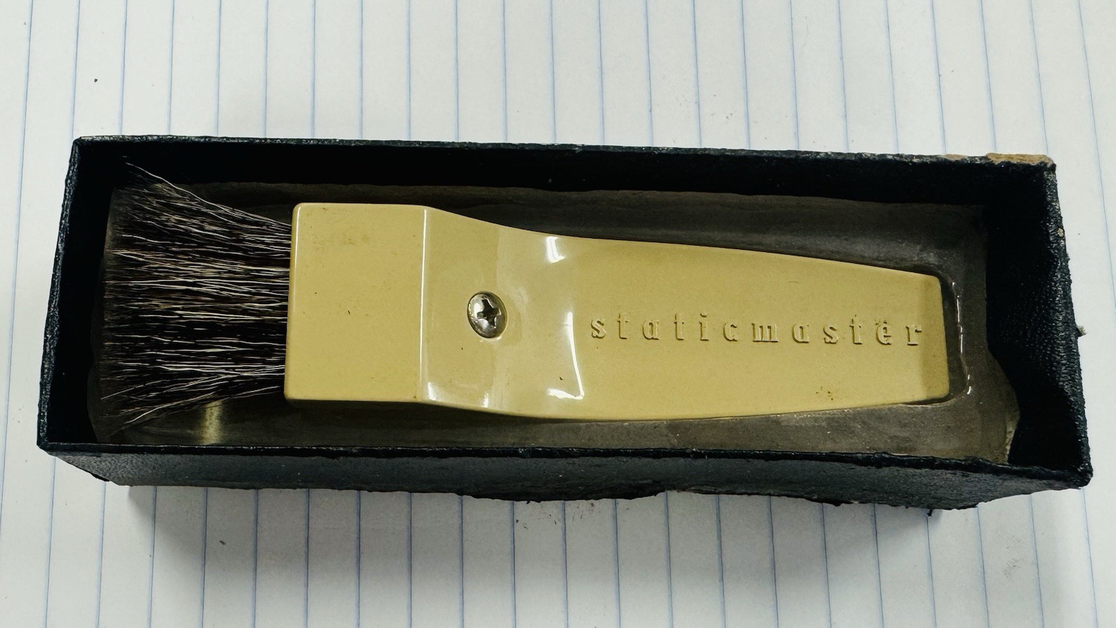 Staticmaster Polonium Brush for Photo Negatives or Phonograph Records #1C200
