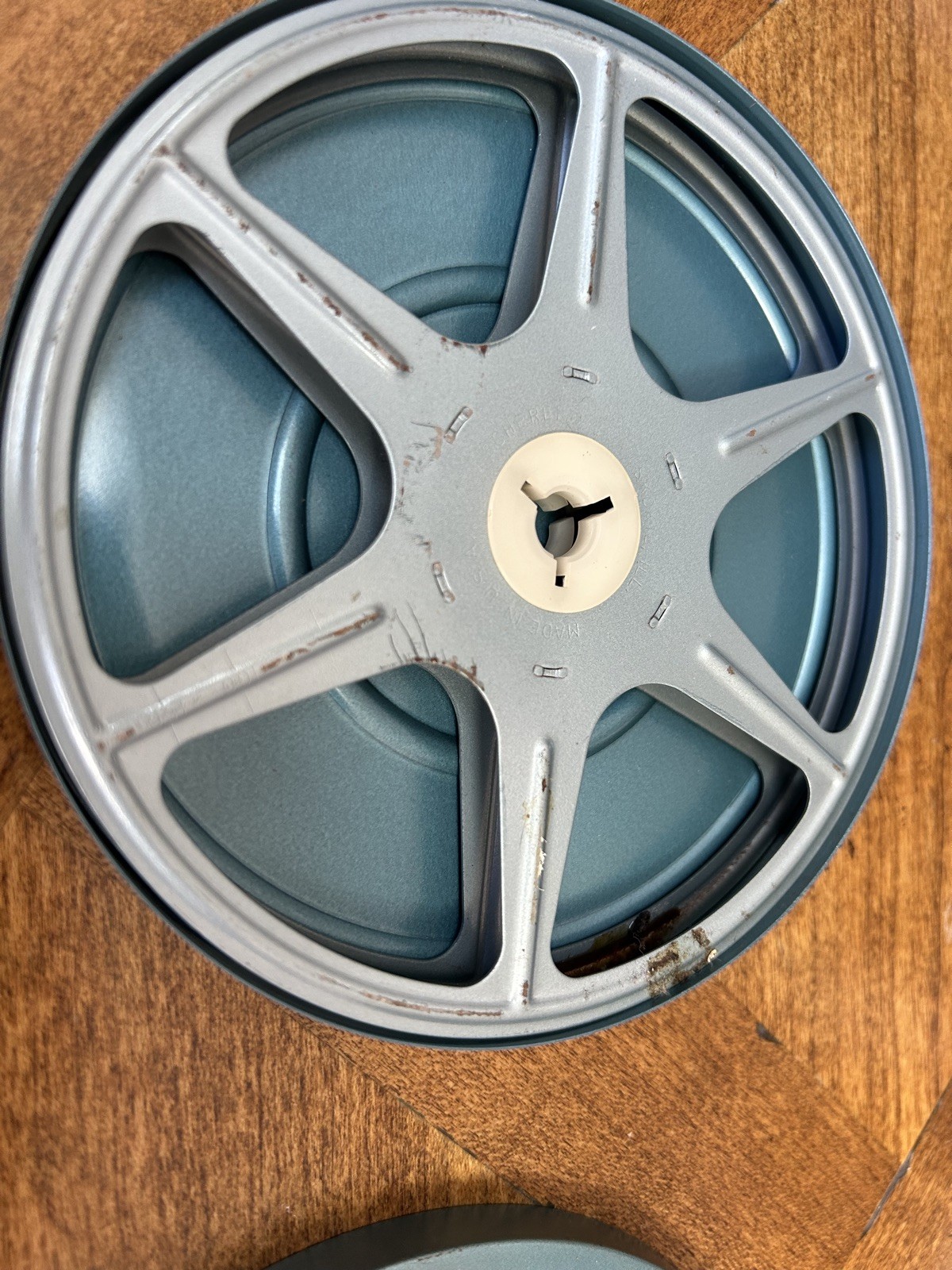Vintage Zayre Film Storage can or Canister with reel