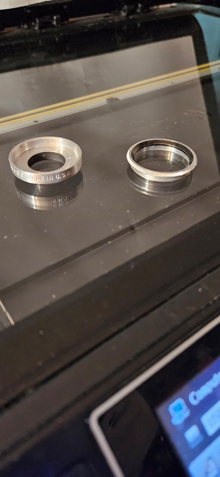 Vintage Tiffen Ring Adapter, Retaining Ring 2 Pc Set, Series 5 original box kq